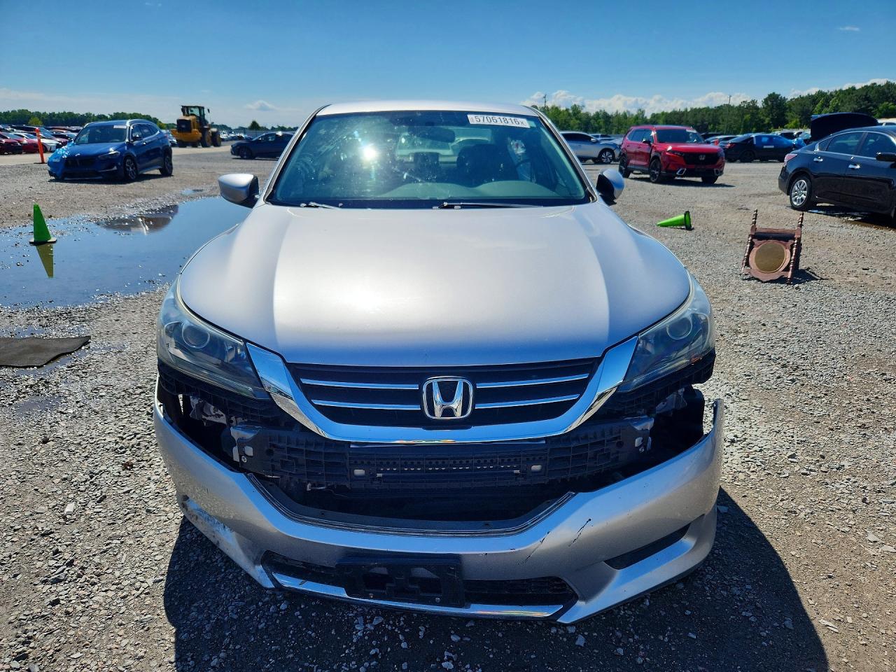 2013 Honda Accord Lx Silver vin: 1HGCR2F35DA187057
