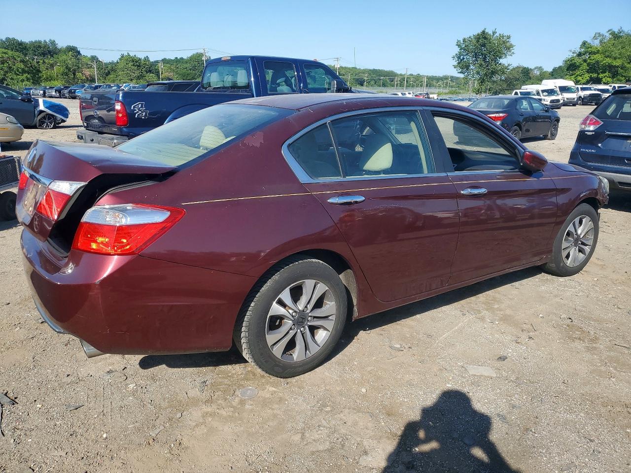 2013 Honda Accord Lx Бордовый vin: 1HGCR2F35DA190413