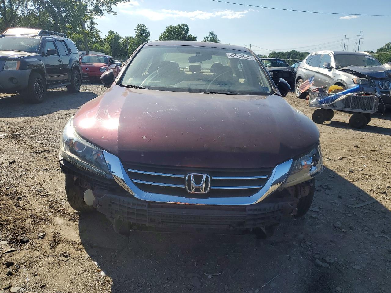 2013 Honda Accord Lx Бордовый vin: 1HGCR2F35DA190413