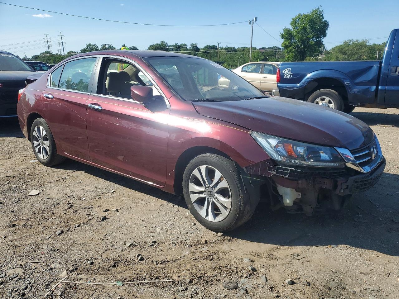 2013 Honda Accord Lx Бордовый vin: 1HGCR2F35DA190413