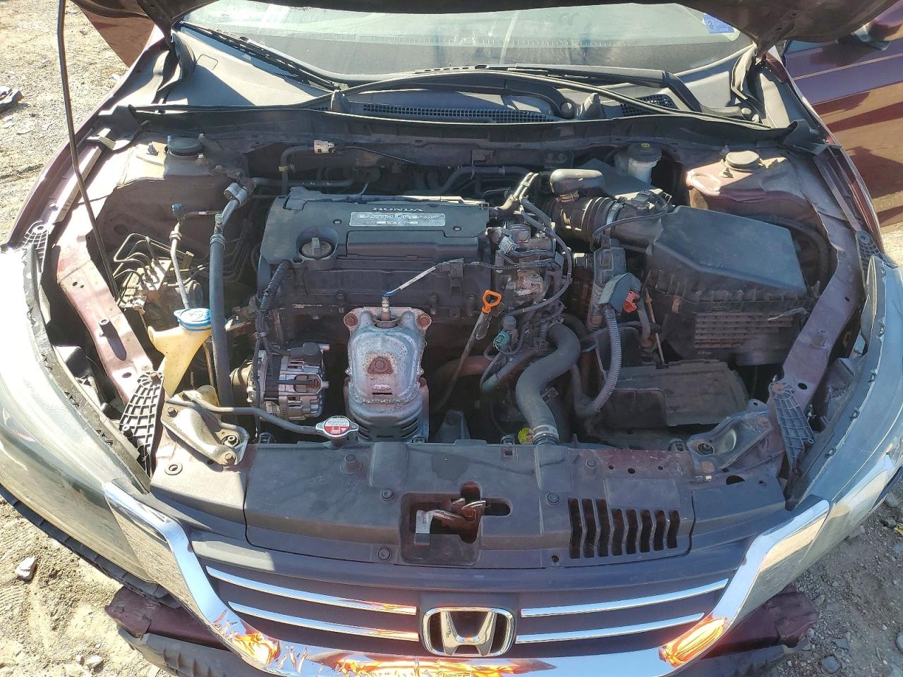 2013 Honda Accord Lx Бордовый vin: 1HGCR2F35DA190413