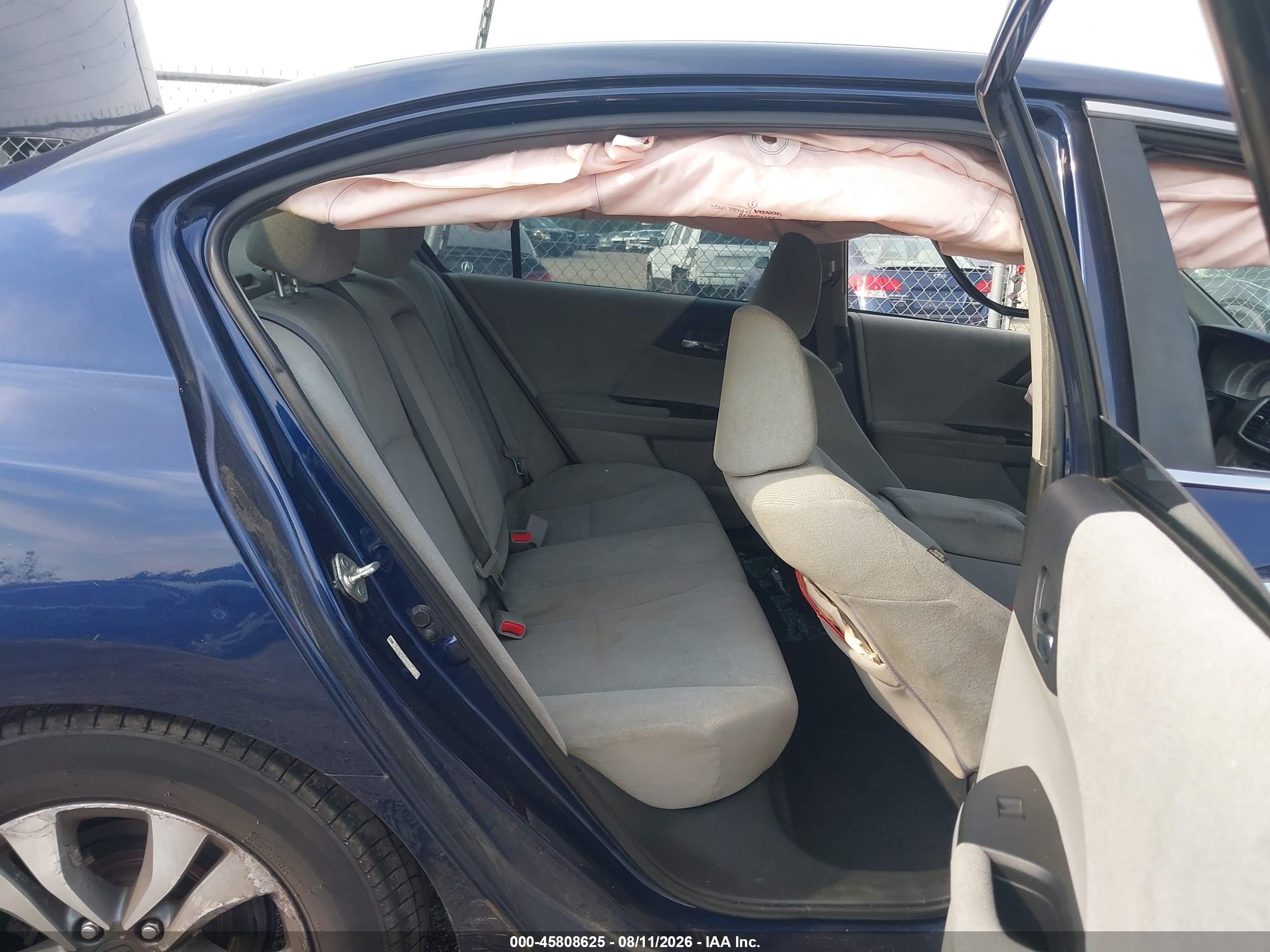 2013 Honda Accord Lx Blue vin: 1HGCR2F35DA192078