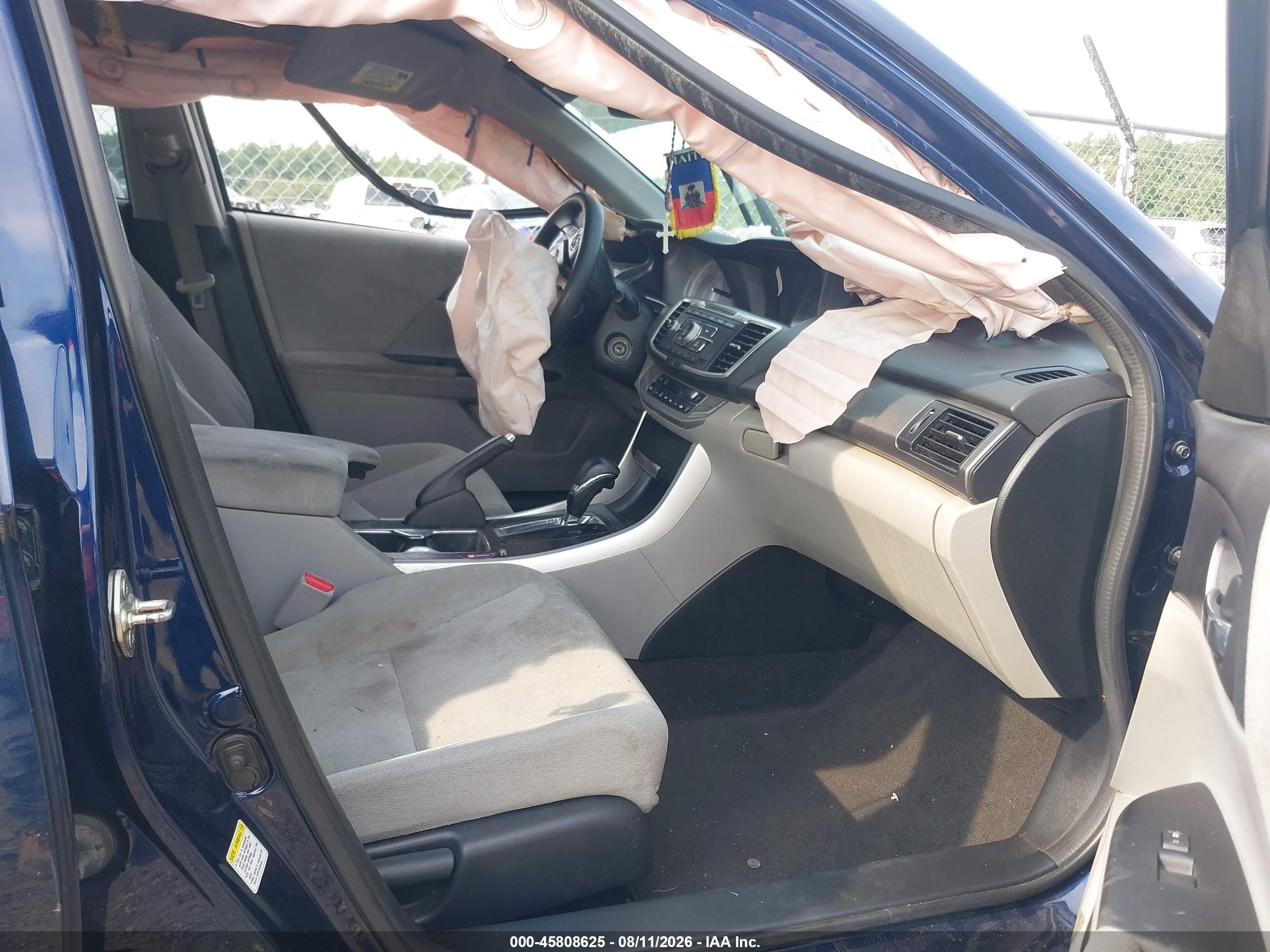 2013 Honda Accord Lx Blue vin: 1HGCR2F35DA192078