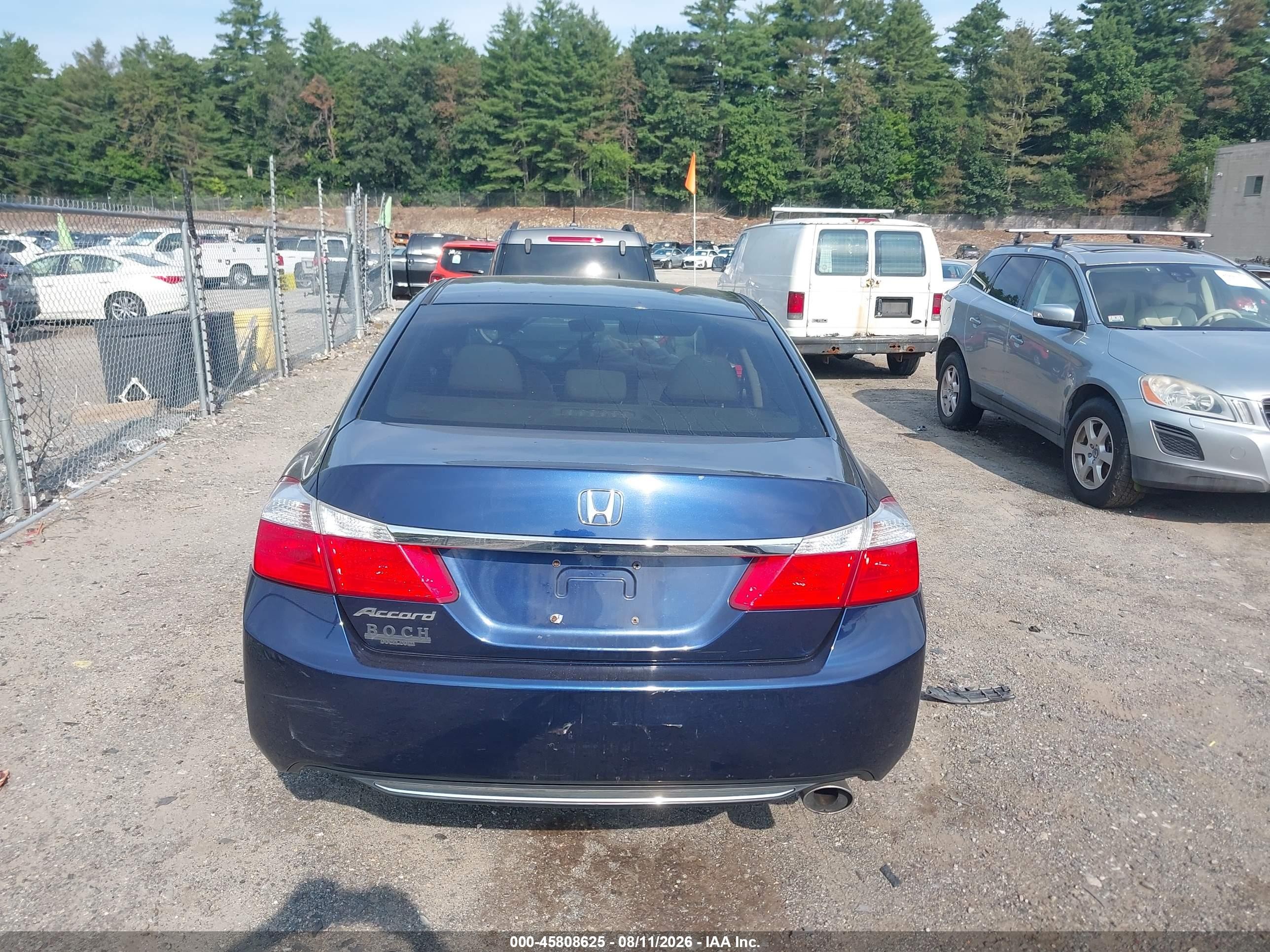 2013 Honda Accord Lx Blue vin: 1HGCR2F35DA192078