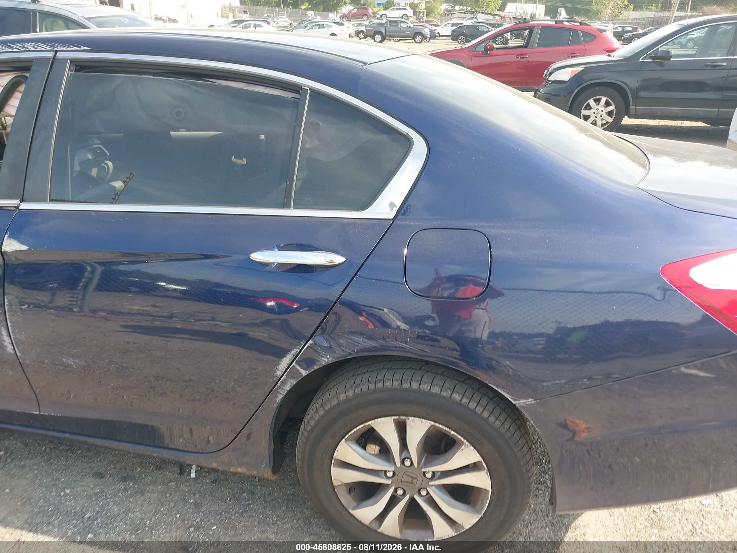 2013 Honda Accord Lx Blue vin: 1HGCR2F35DA192078