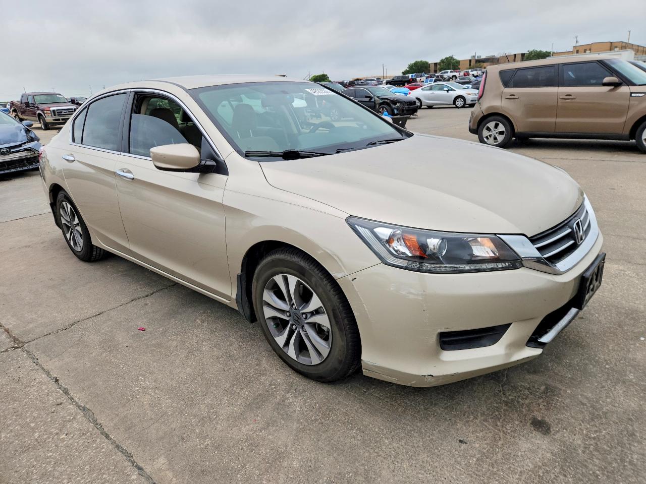 2013 Honda Accord Lx Tan vin: 1HGCR2F35DA199483