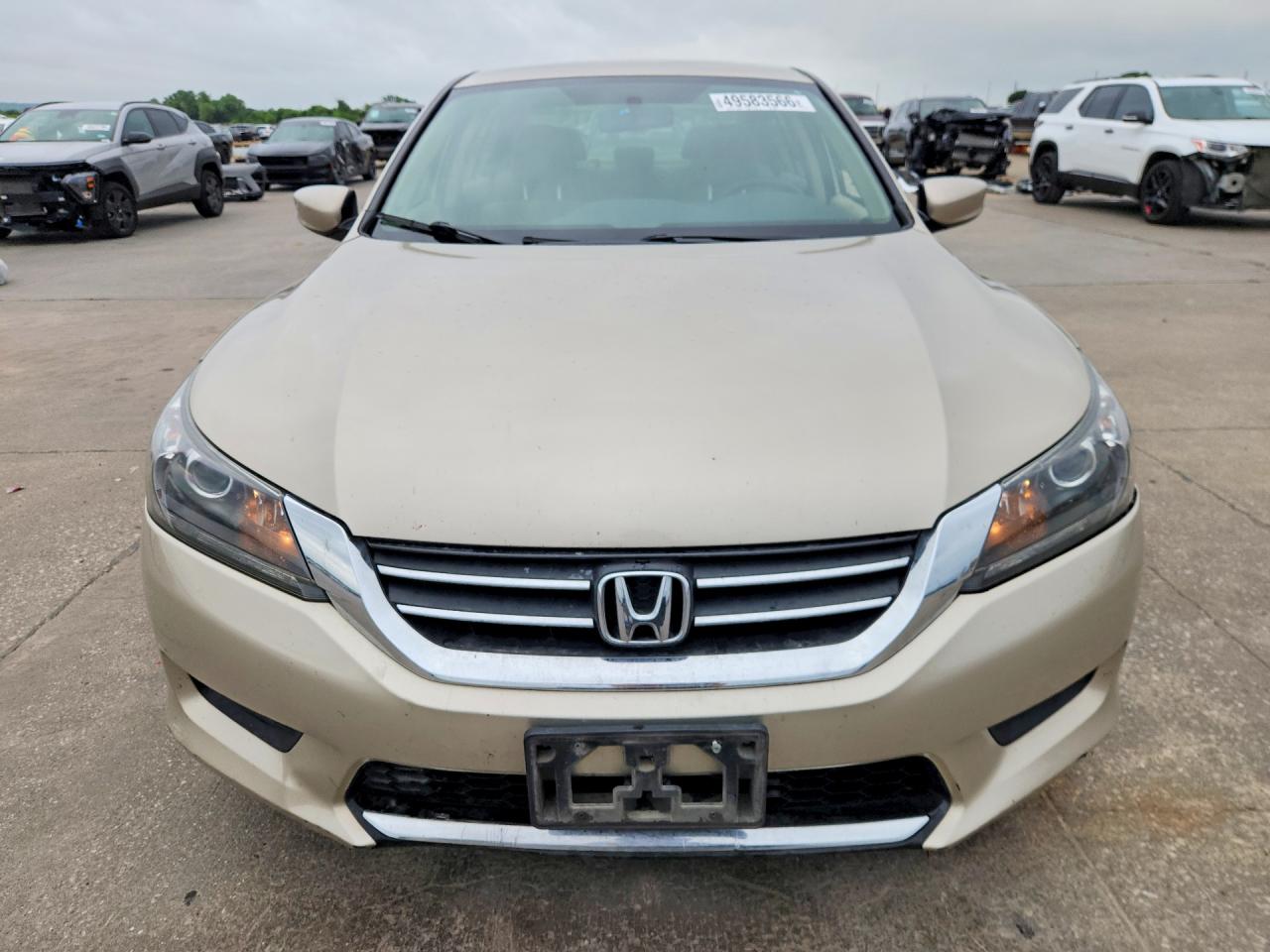 2013 Honda Accord Lx Tan vin: 1HGCR2F35DA199483