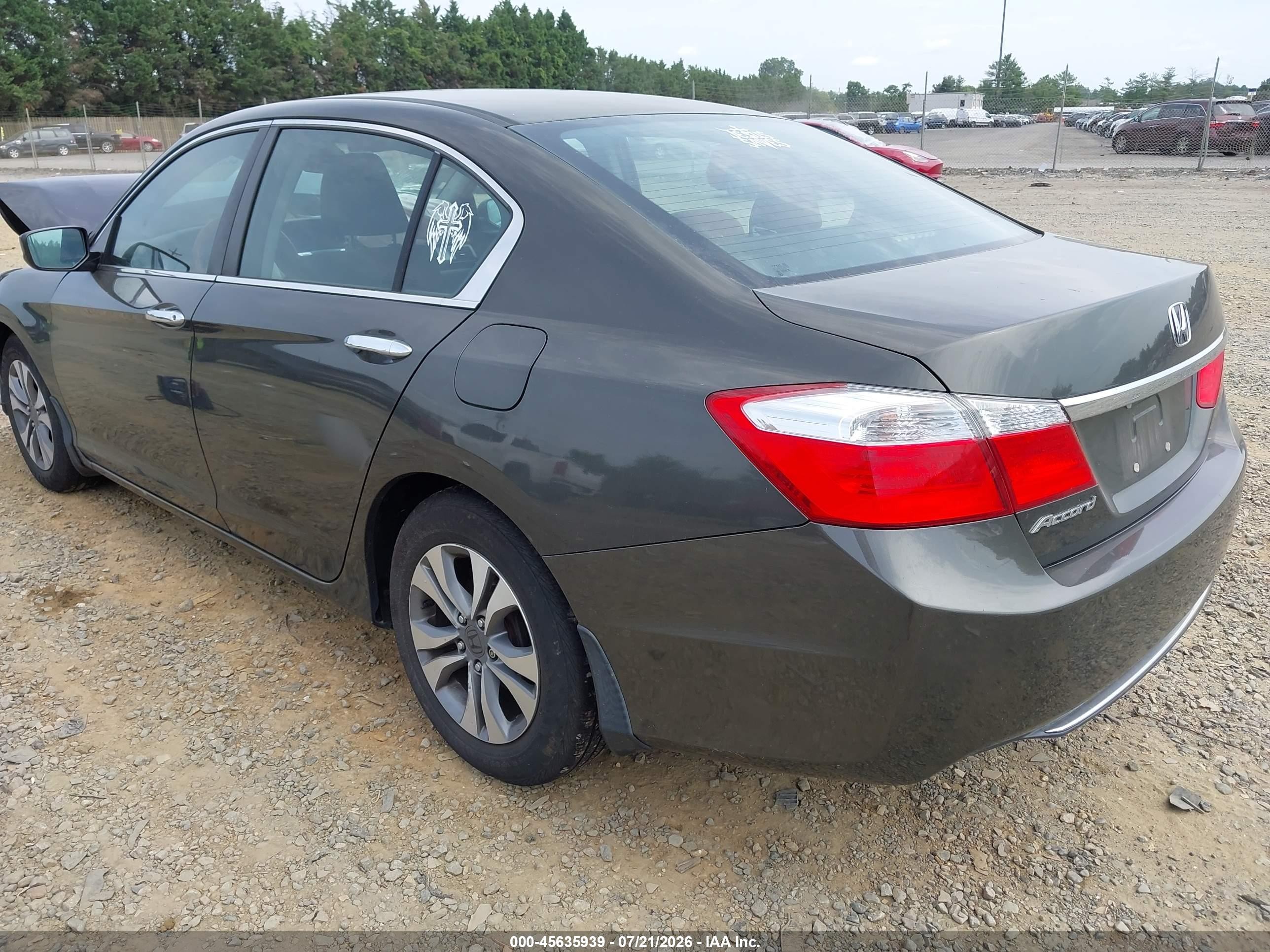 2013 Honda Accord Lx Серый vin: 1HGCR2F35DA208697