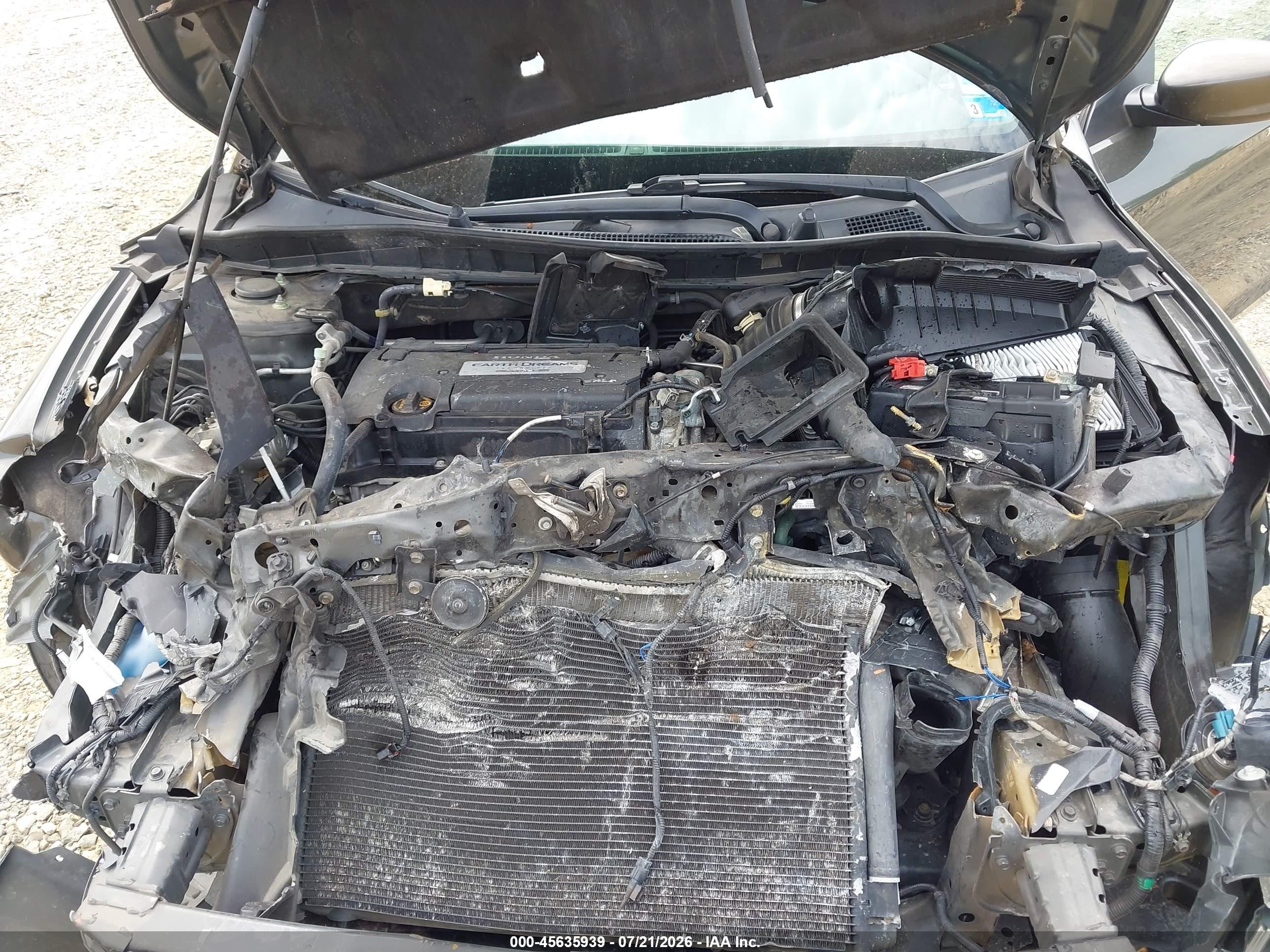 2013 Honda Accord Lx Серый vin: 1HGCR2F35DA208697