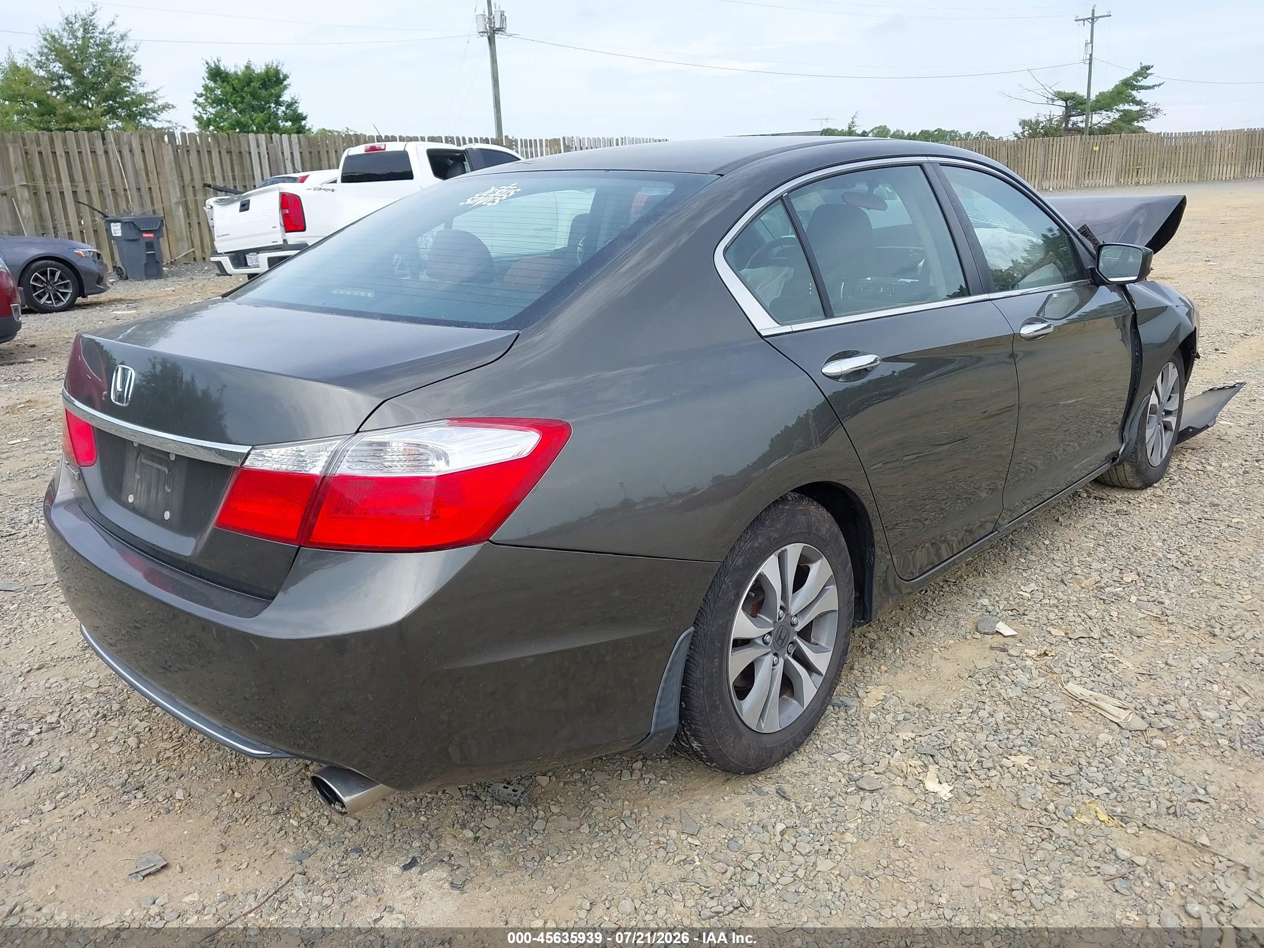 2013 Honda Accord Lx Серый vin: 1HGCR2F35DA208697