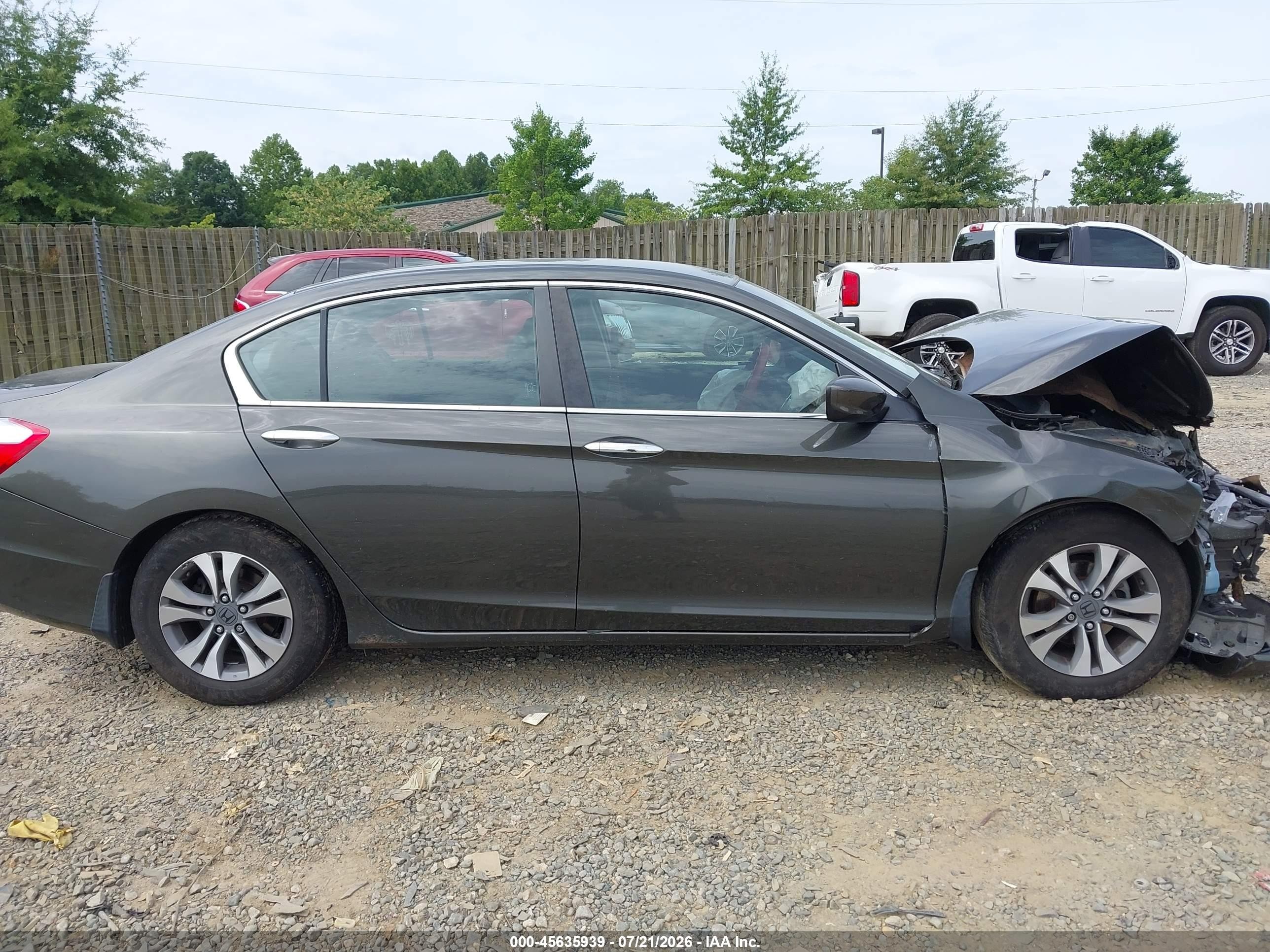 2013 Honda Accord Lx Серый vin: 1HGCR2F35DA208697
