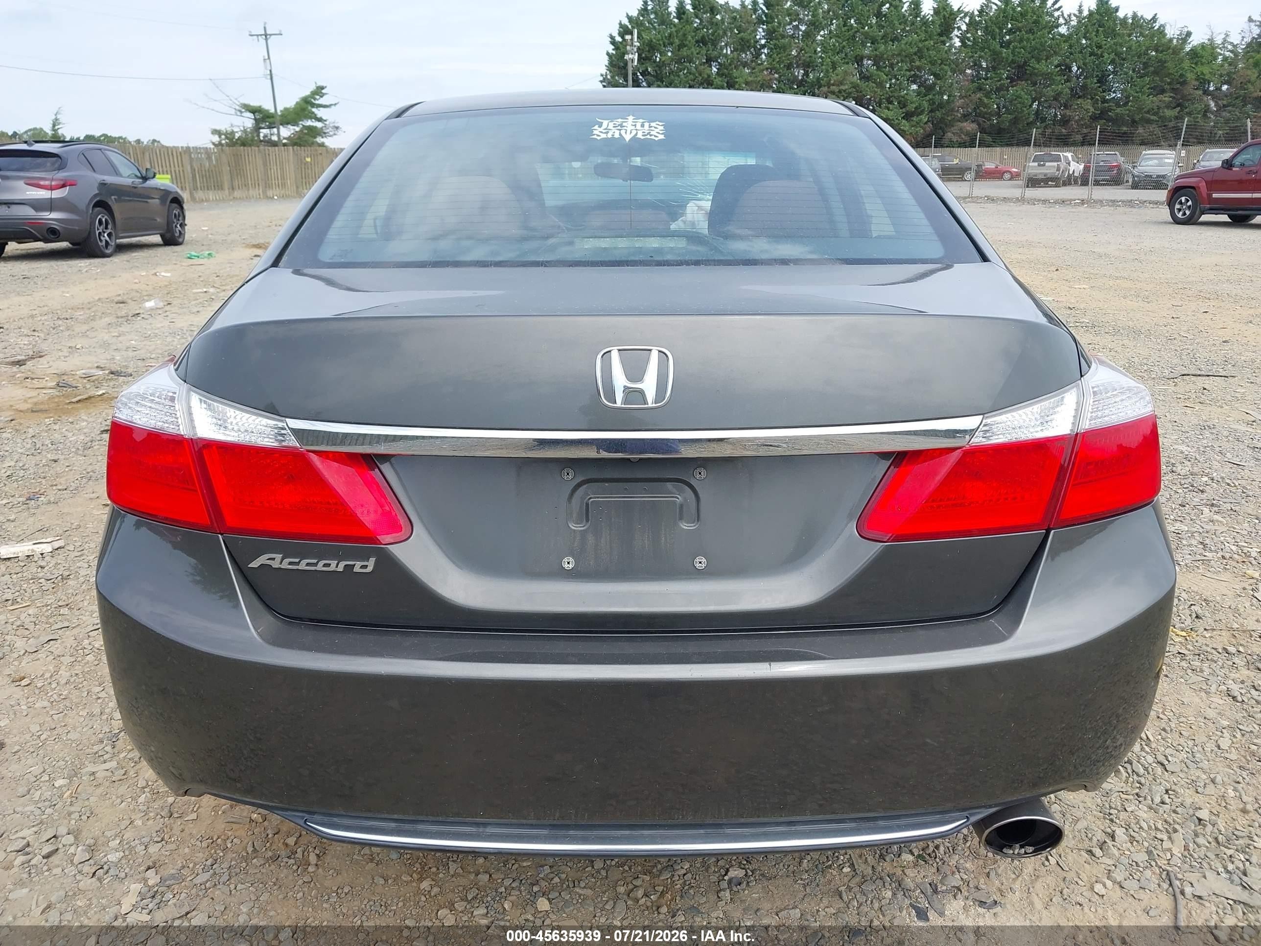 2013 Honda Accord Lx Серый vin: 1HGCR2F35DA208697