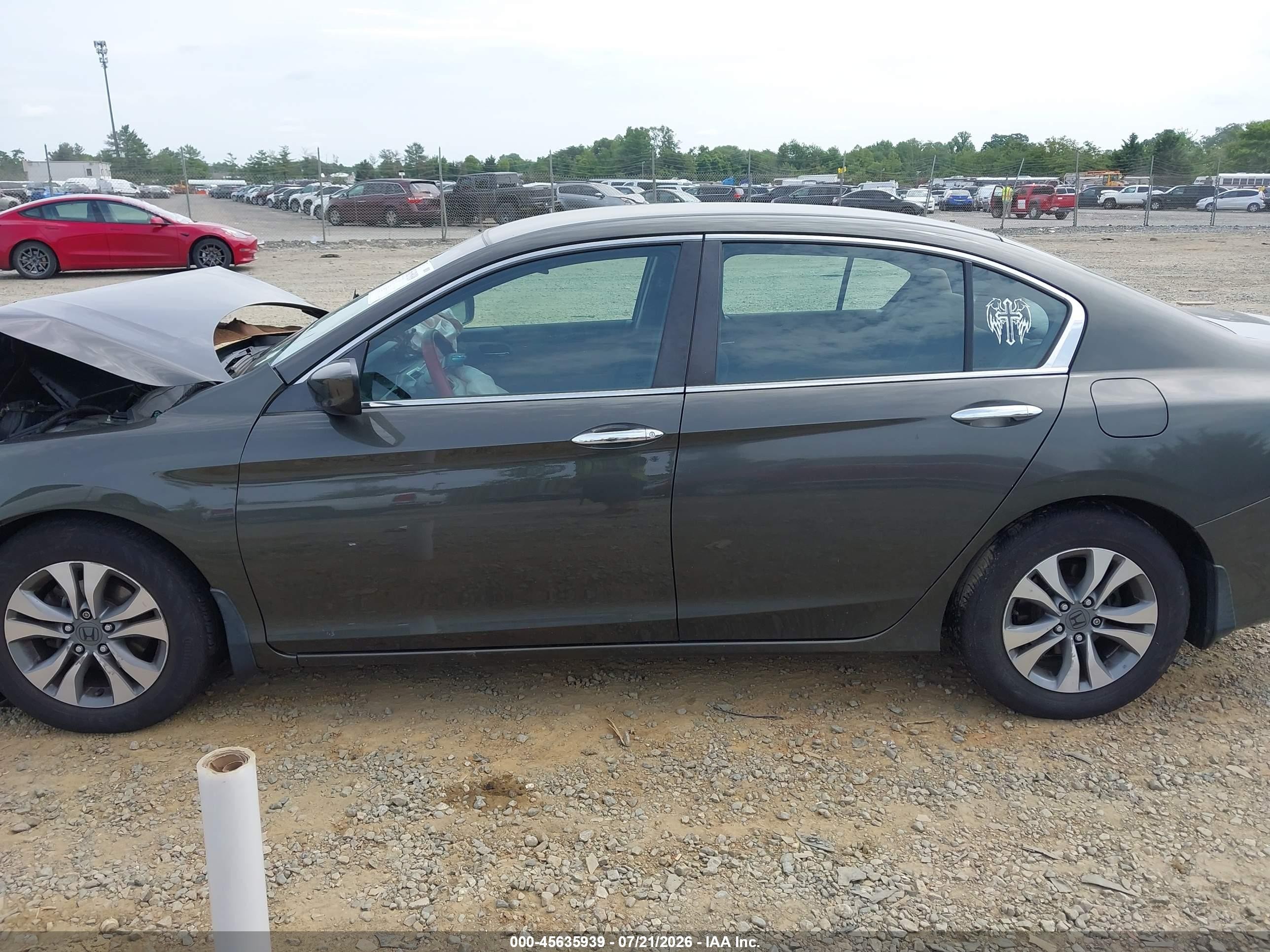 2013 Honda Accord Lx Серый vin: 1HGCR2F35DA208697