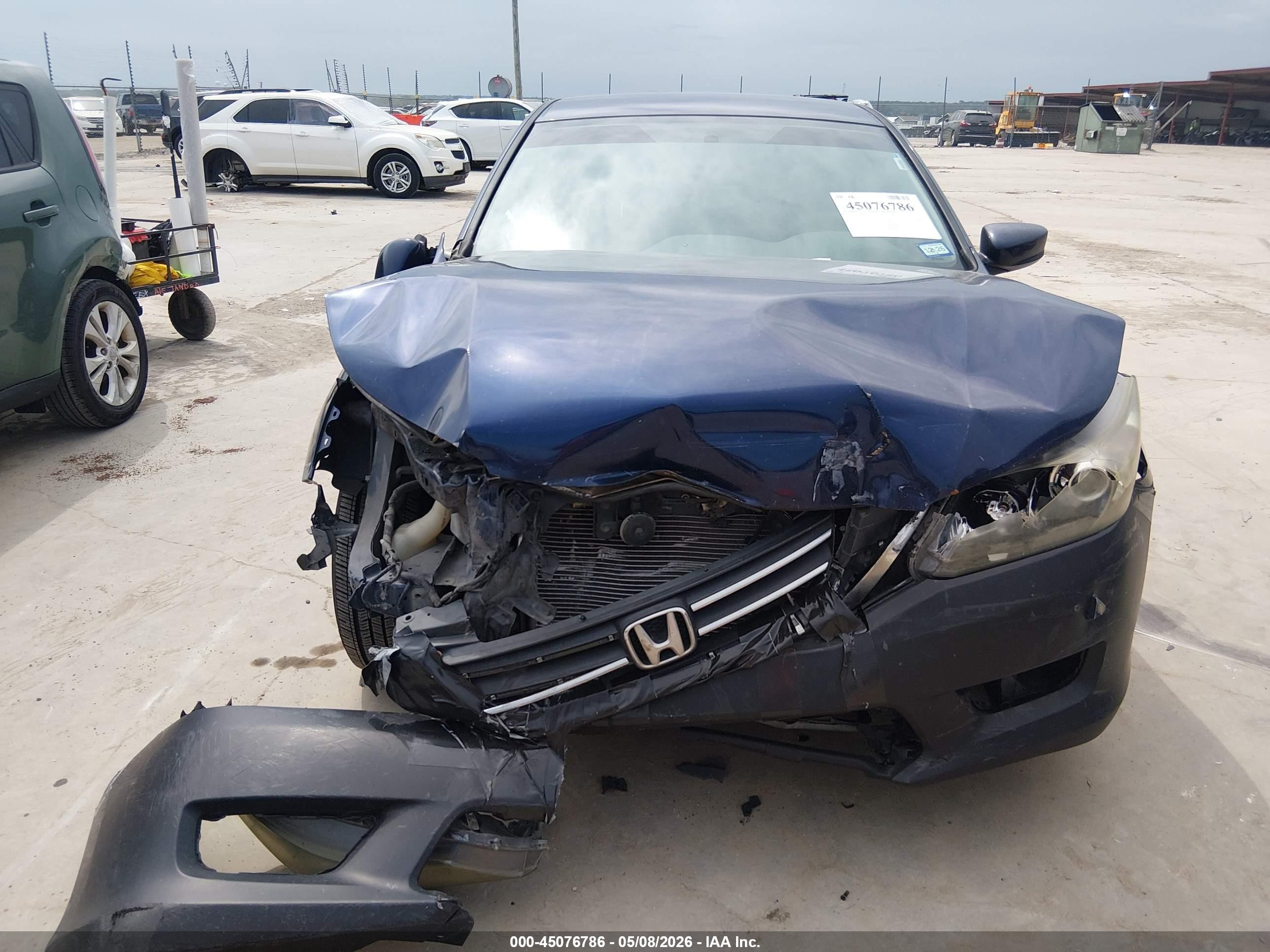 2013 Honda Accord Lx Blue vin: 1HGCR2F35DA223474