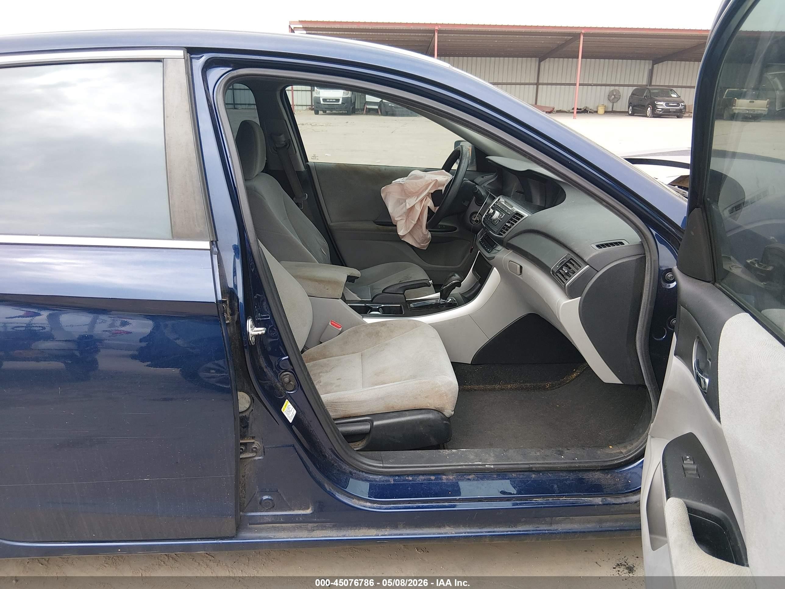 2013 Honda Accord Lx Blue vin: 1HGCR2F35DA223474