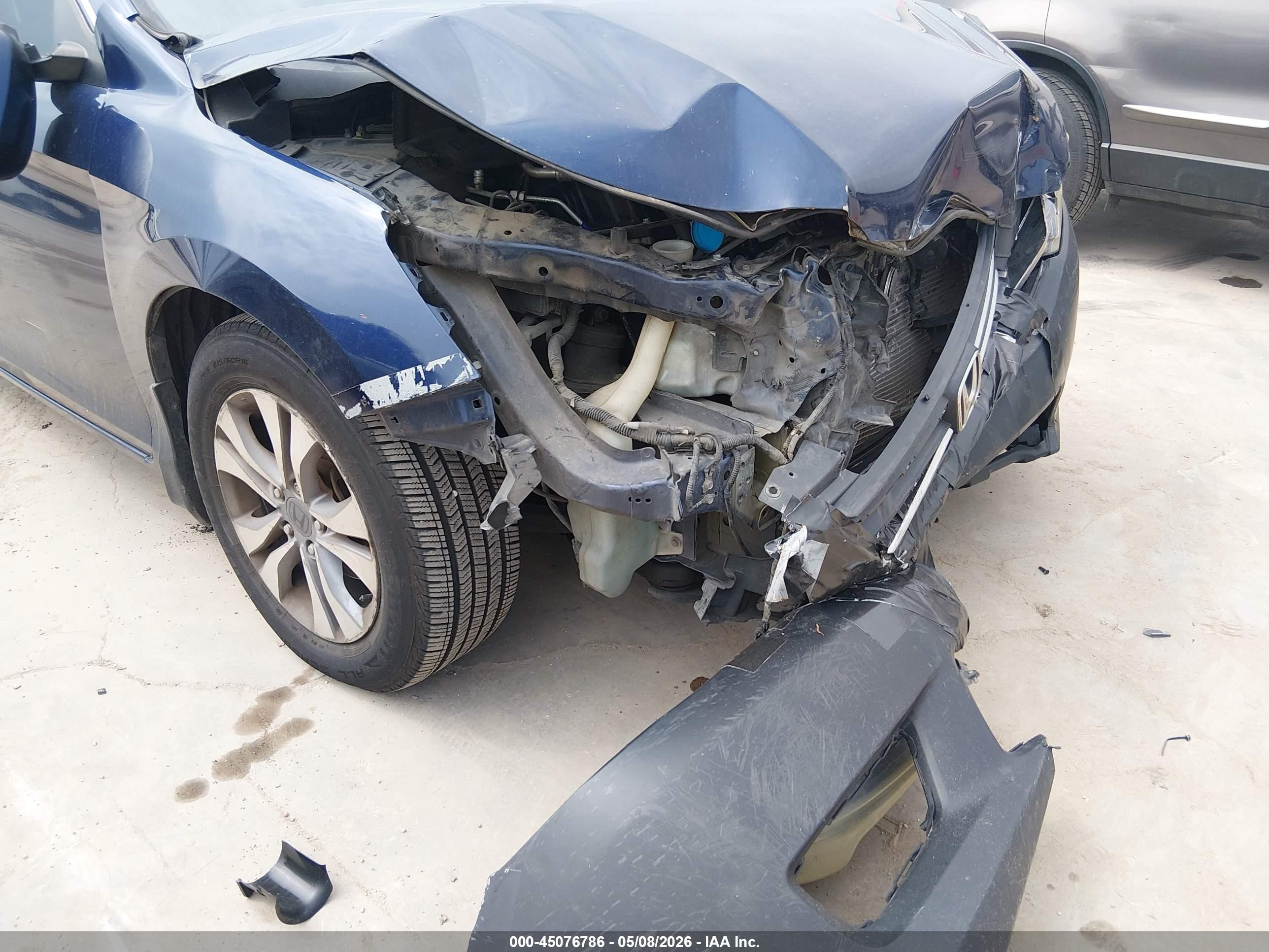 2013 Honda Accord Lx Blue vin: 1HGCR2F35DA223474