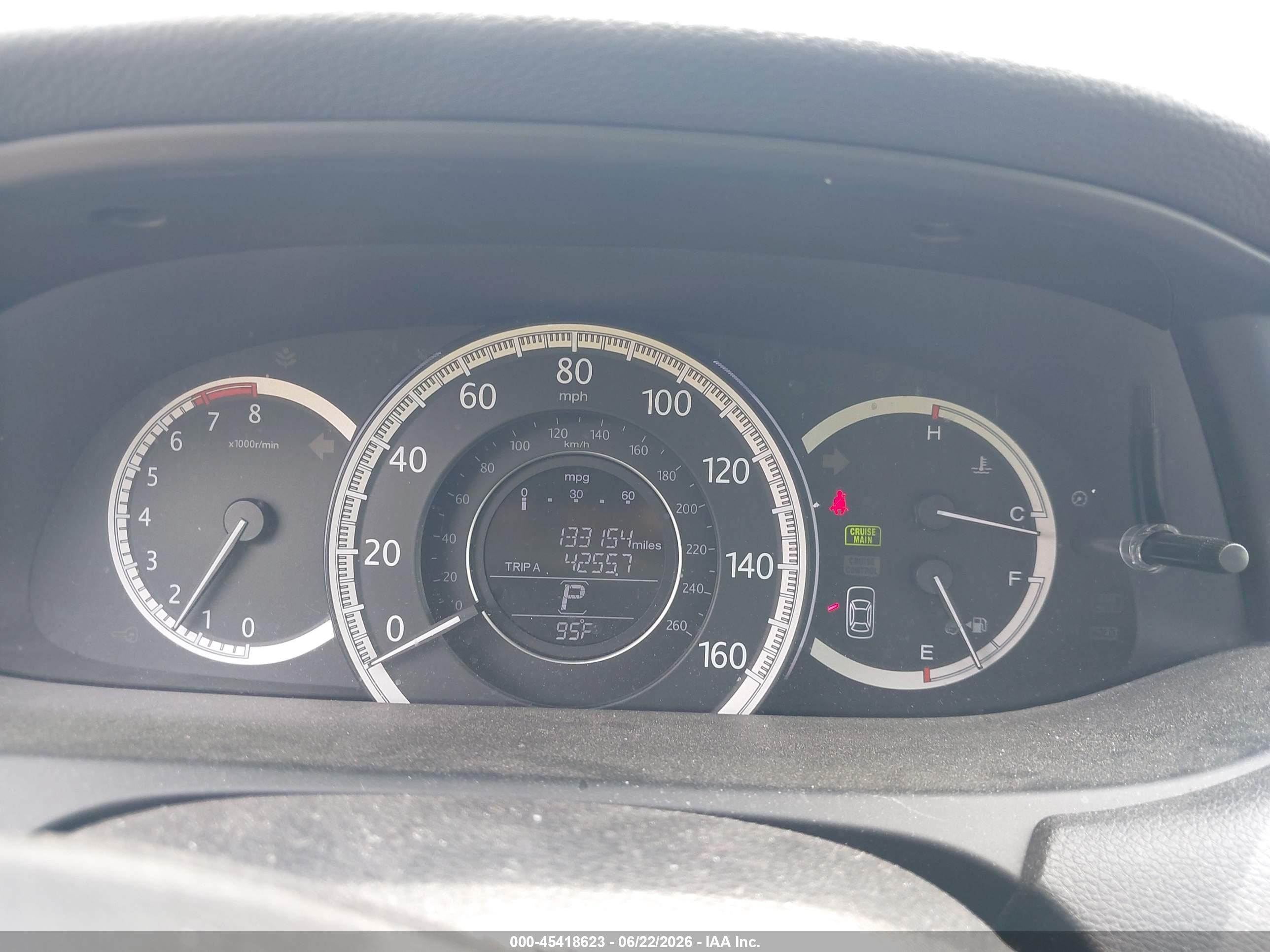 2013 Honda Accord Lx Gray vin: 1HGCR2F35DA230148