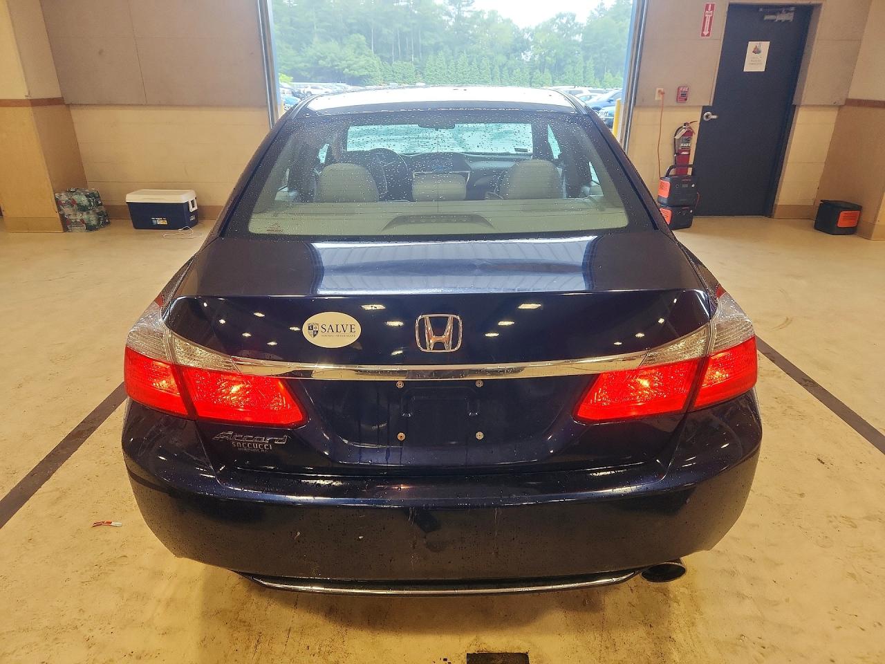 2013 Honda Accord Lx Blue vin: 1HGCR2F35DA235737