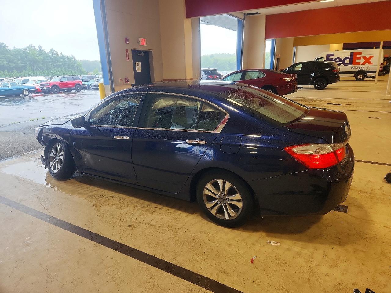2013 Honda Accord Lx Blue vin: 1HGCR2F35DA235737