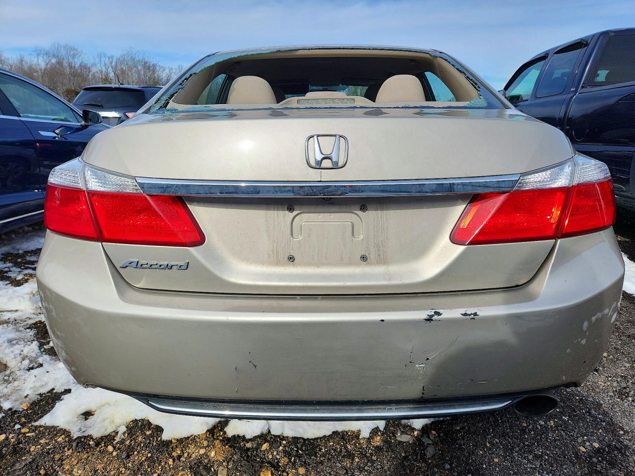 2013 Honda Accord Lx Beige vin: 1HGCR2F35DA238511