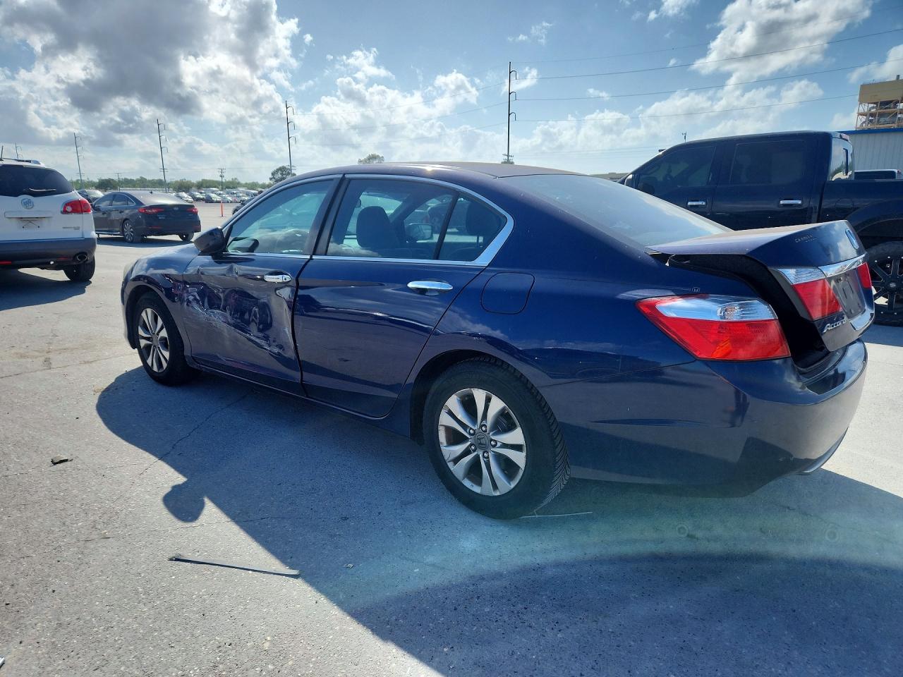 2013 Honda Accord Lx Blue vin: 1HGCR2F35DA273923