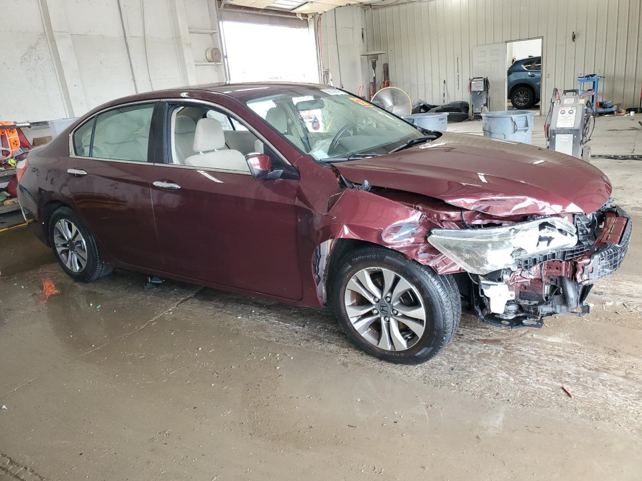 2013 Honda Accord Lx Burgundy vin: 1HGCR2F35DA276112