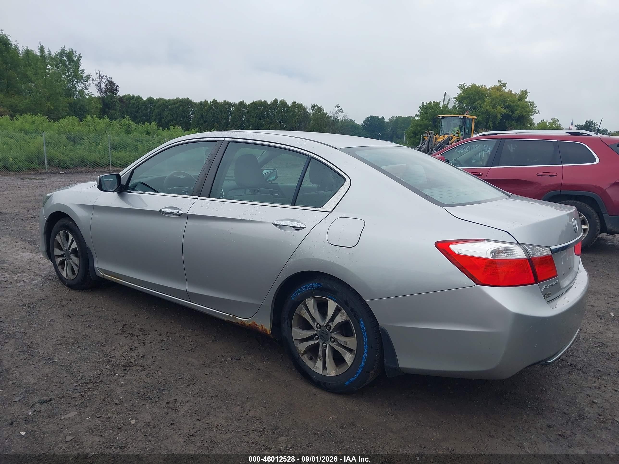 2013 Honda Accord Lx Silver vin: 1HGCR2F35DA277566