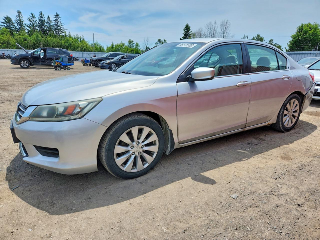 2013 Honda Accord Lx Silver vin: 1HGCR2F35DA806918