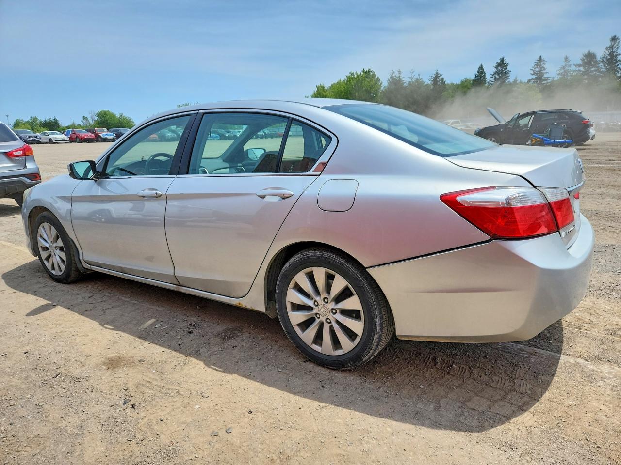 2013 Honda Accord Lx Silver vin: 1HGCR2F35DA806918
