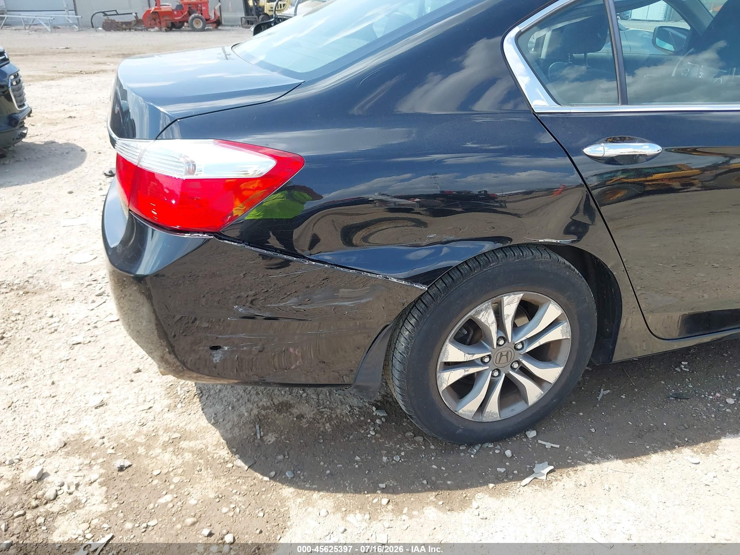 2014 Honda Accord Lx Black vin: 1HGCR2F35EA011059