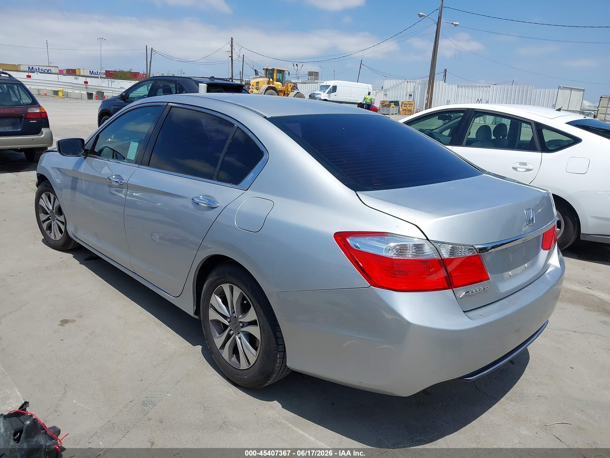 2014 Honda Accord Lx Gray vin: 1HGCR2F35EA022160