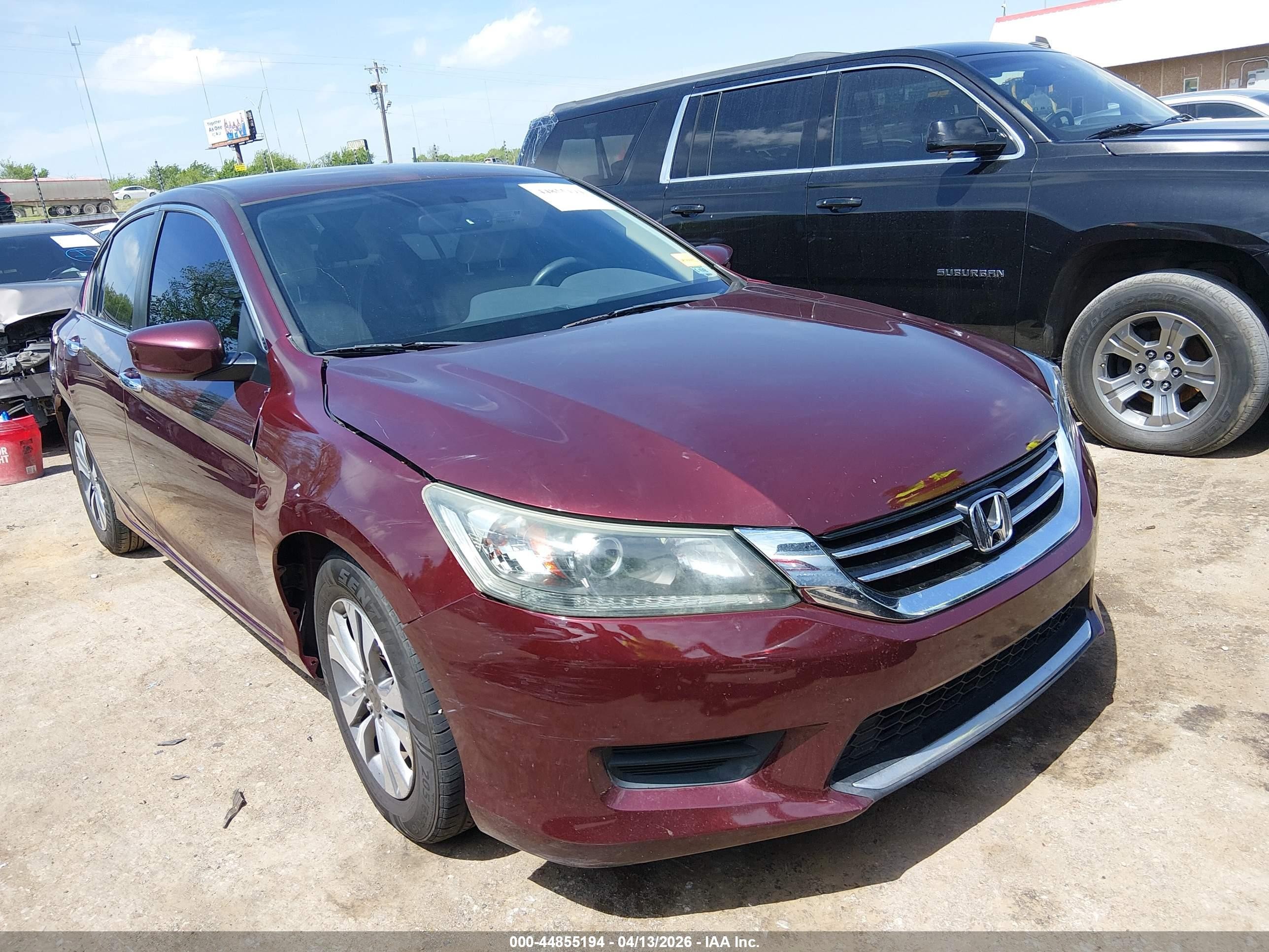 2014 Honda Accord Lx Maroon vin: 1HGCR2F35EA088045