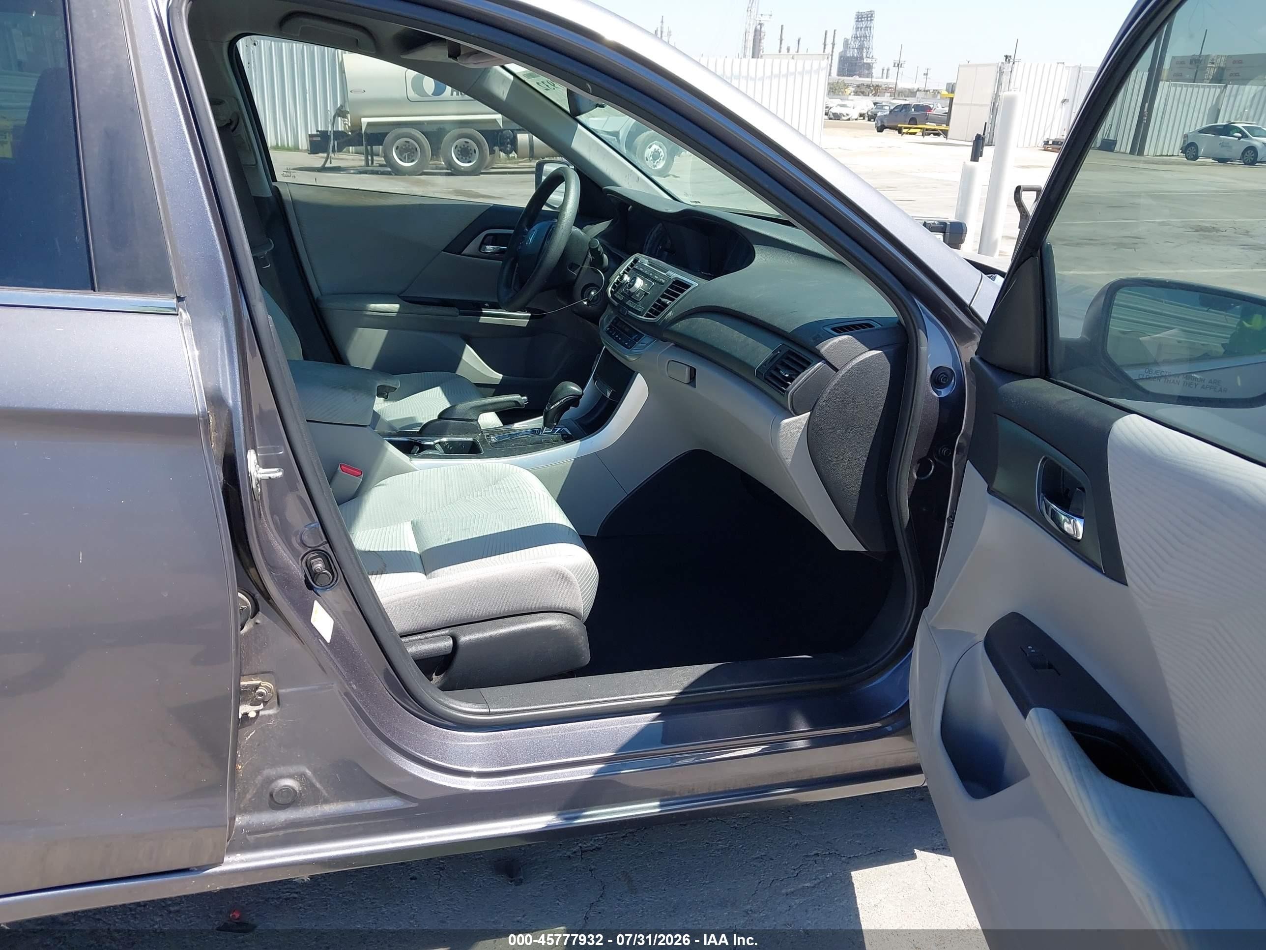 2014 Honda Accord Lx Gray vin: 1HGCR2F35EA102980