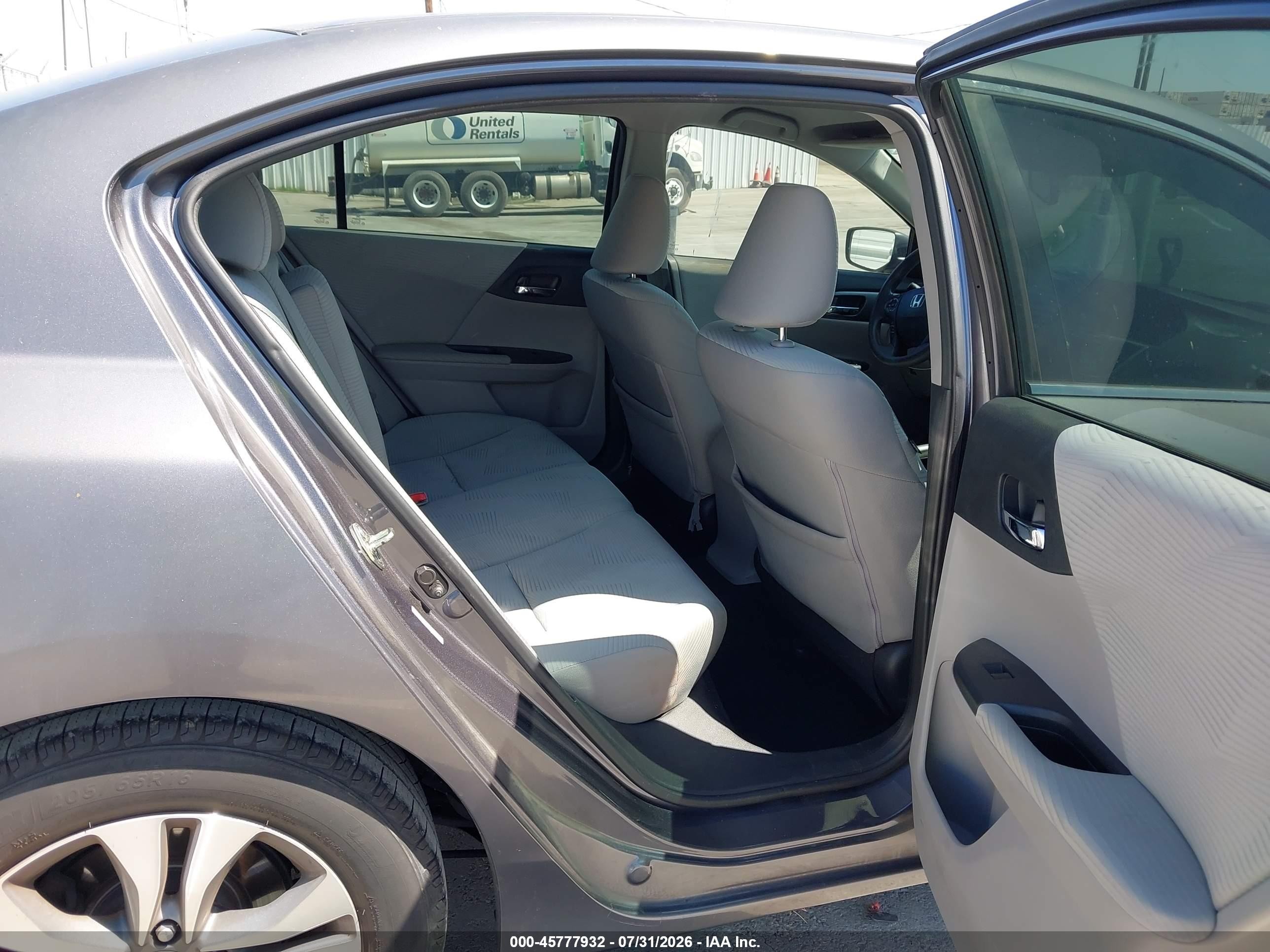 2014 Honda Accord Lx Gray vin: 1HGCR2F35EA102980