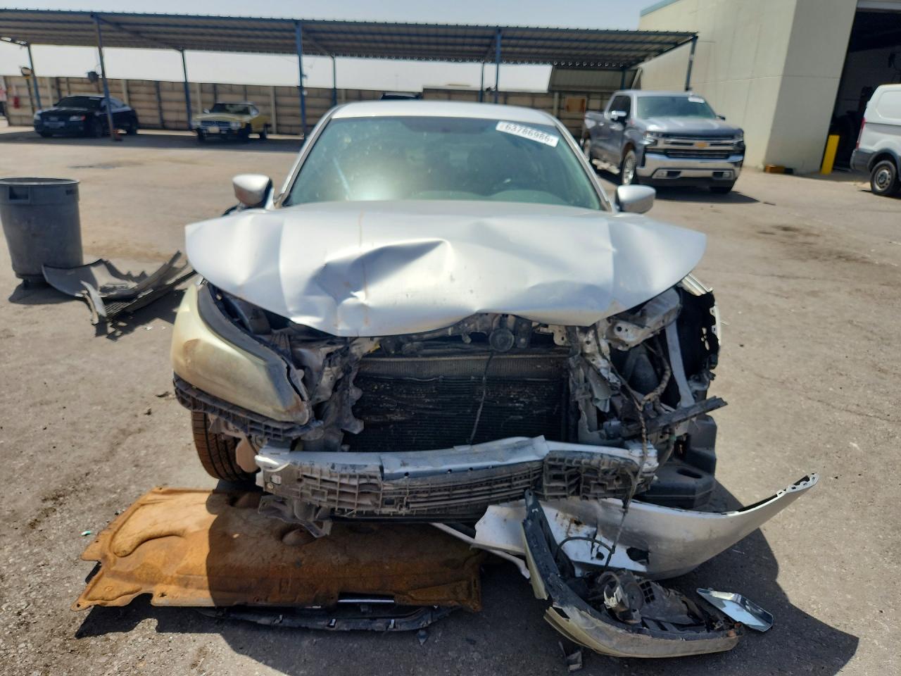 2014 Honda Accord Lx Silver vin: 1HGCR2F35EA155369