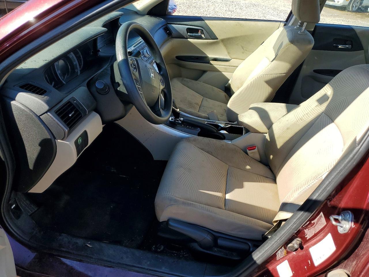 2014 Honda Accord Lx Maroon vin: 1HGCR2F35EA166789