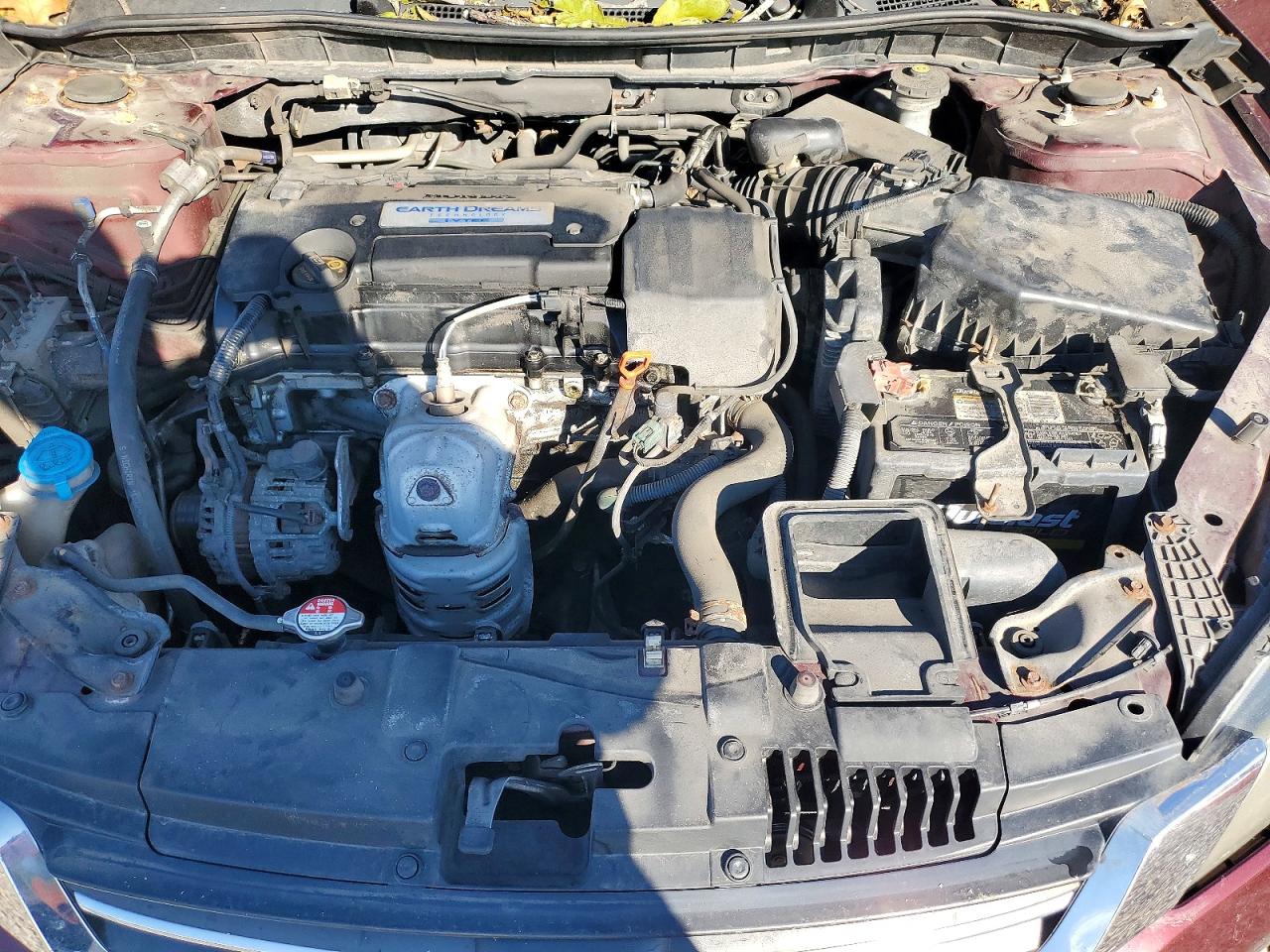 2014 Honda Accord Lx Maroon vin: 1HGCR2F35EA166789