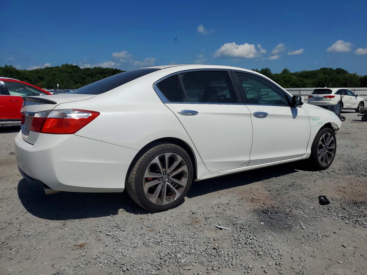 2014 Honda Accord Lx White vin: 1HGCR2F35EA210550