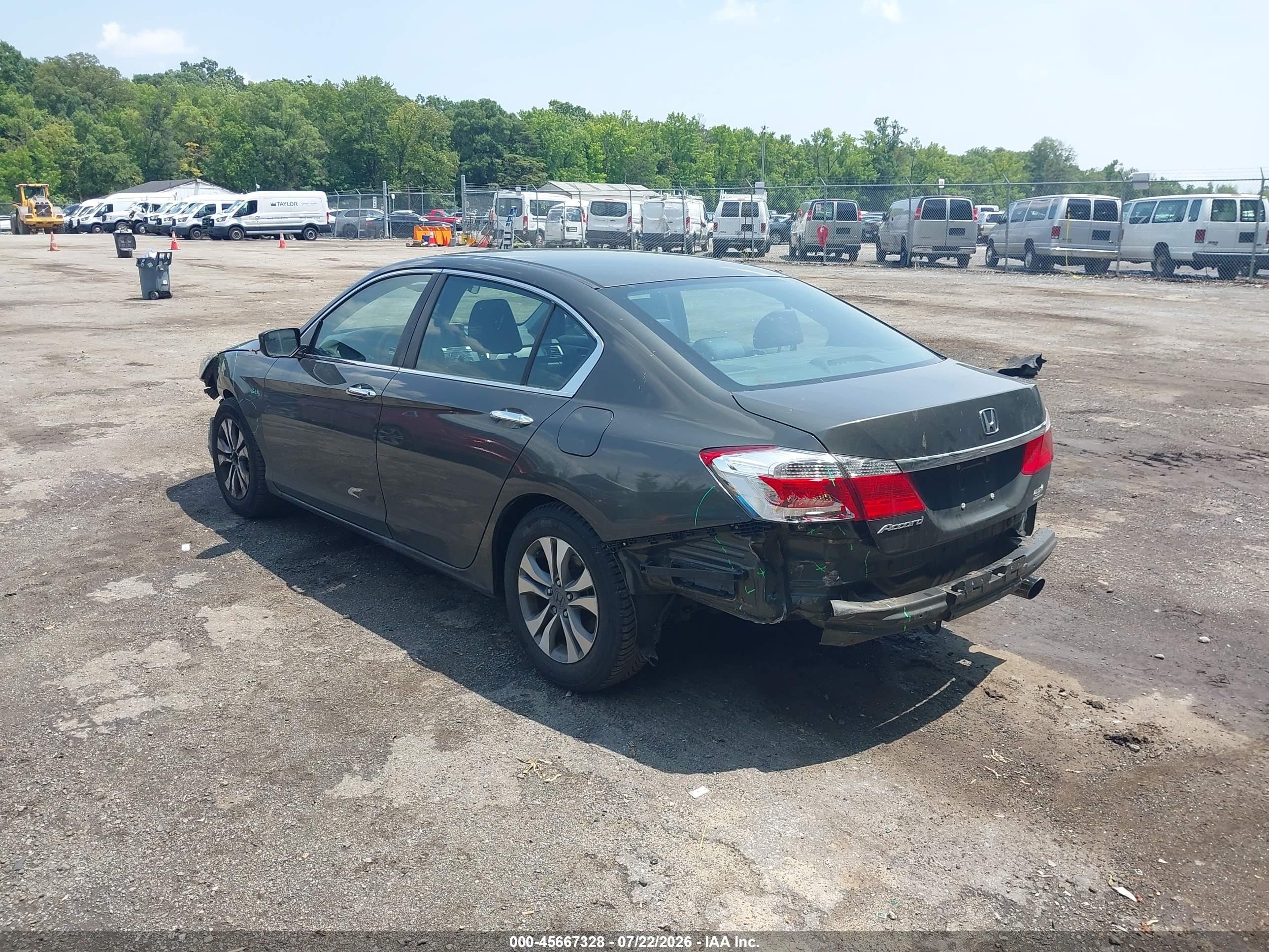 2014 Honda Accord Lx Серый vin: 1HGCR2F35EA247839