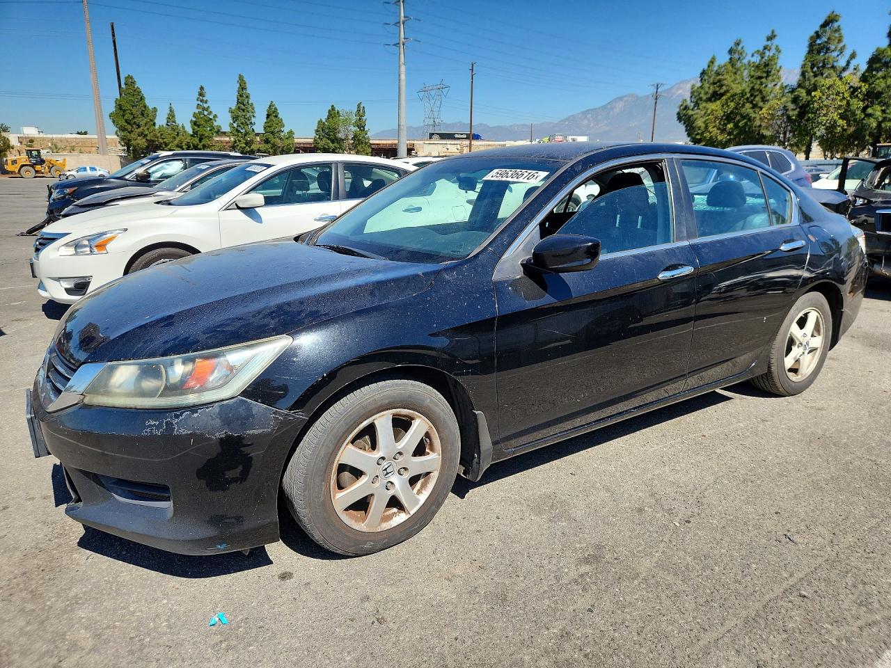 2014 Honda Accord Lx Black vin: 1HGCR2F35EA272529