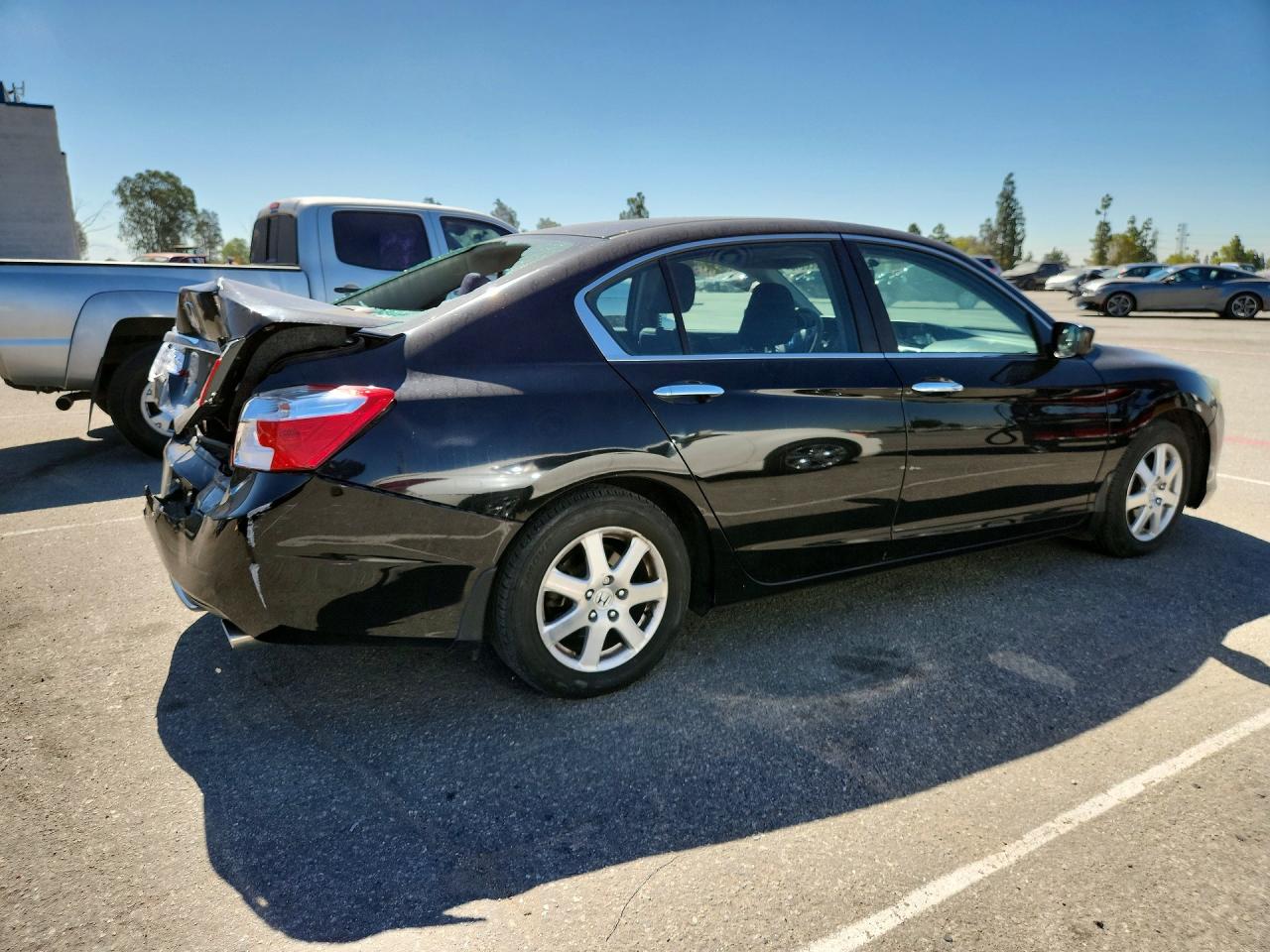 2014 Honda Accord Lx Black vin: 1HGCR2F35EA272529