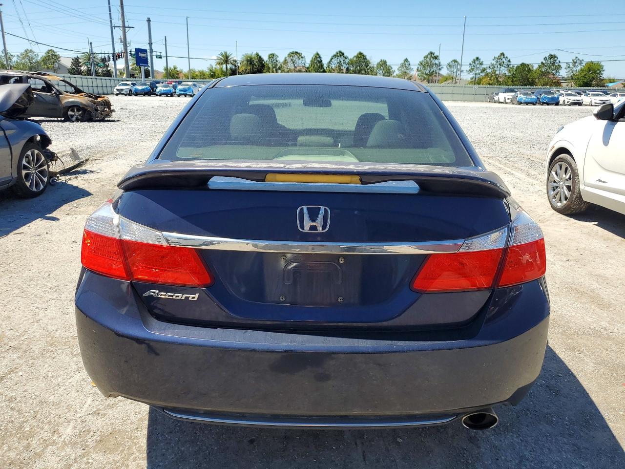 2014 Honda Accord Lx Blue vin: 1HGCR2F35EA283420
