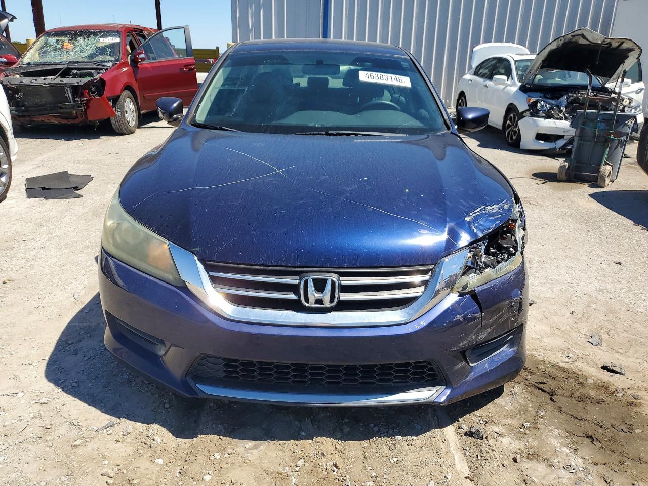 2014 Honda Accord Lx Blue vin: 1HGCR2F35EA283420