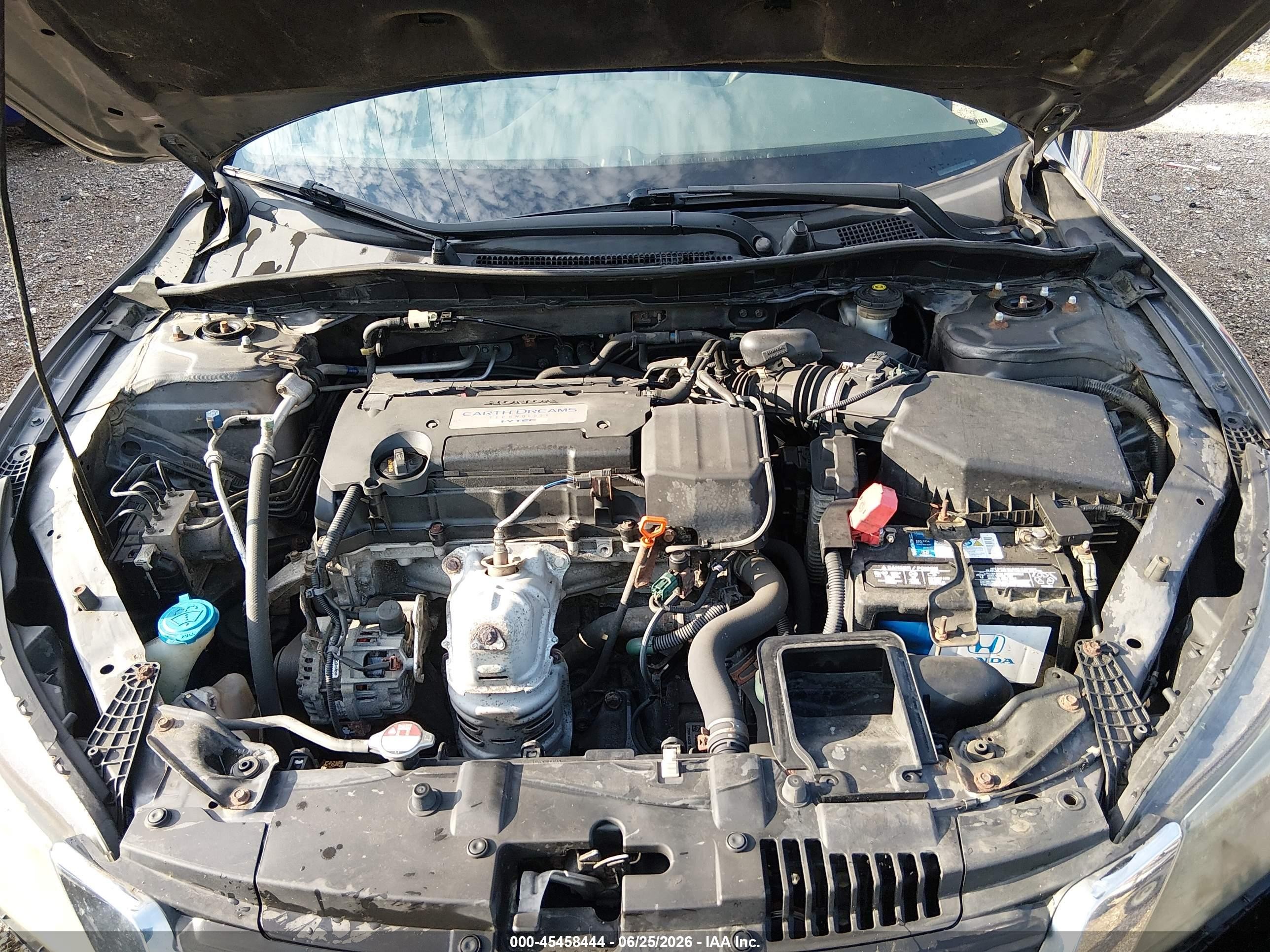 2014 Honda Accord Lx Gray vin: 1HGCR2F35EA288049