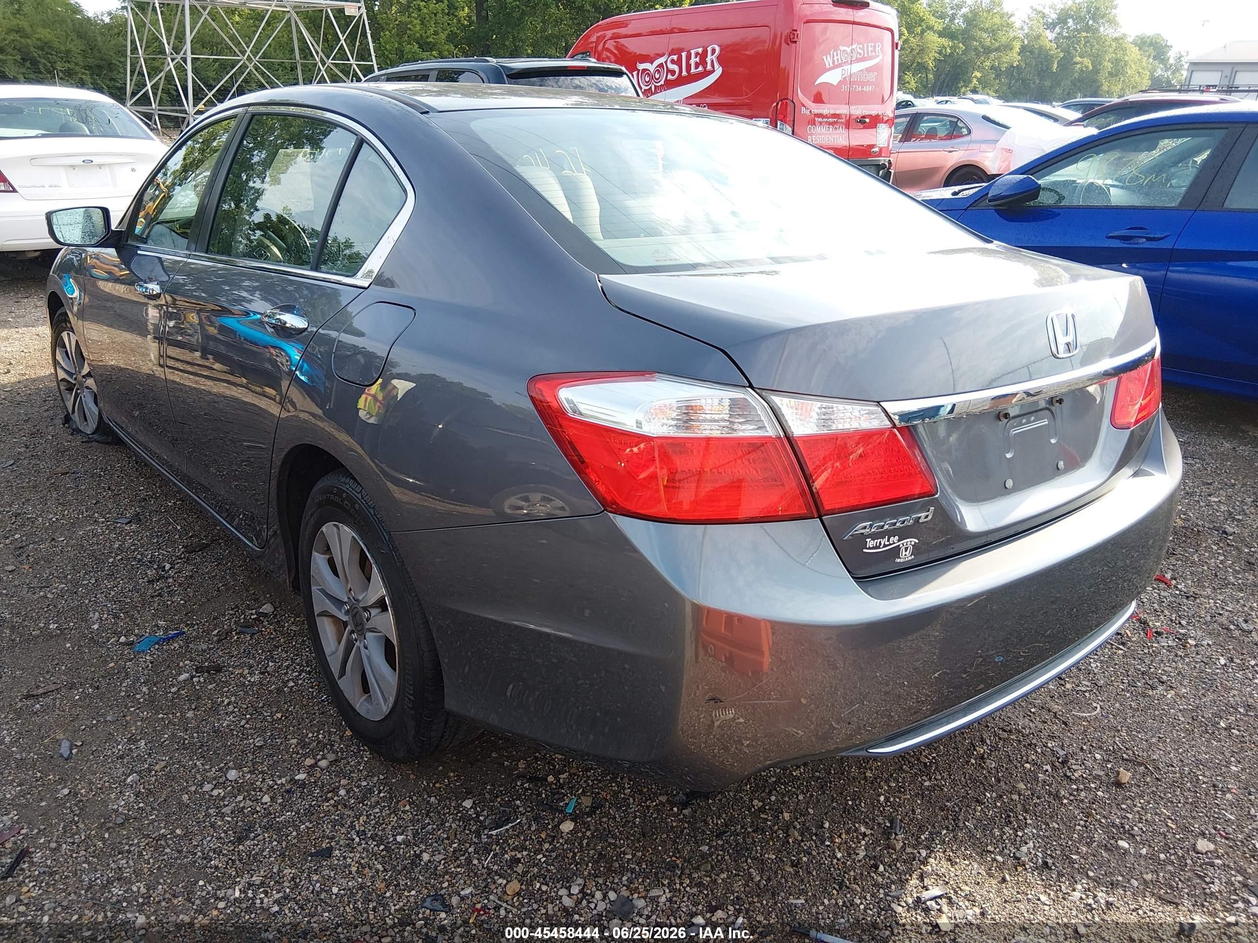 2014 Honda Accord Lx Gray vin: 1HGCR2F35EA288049