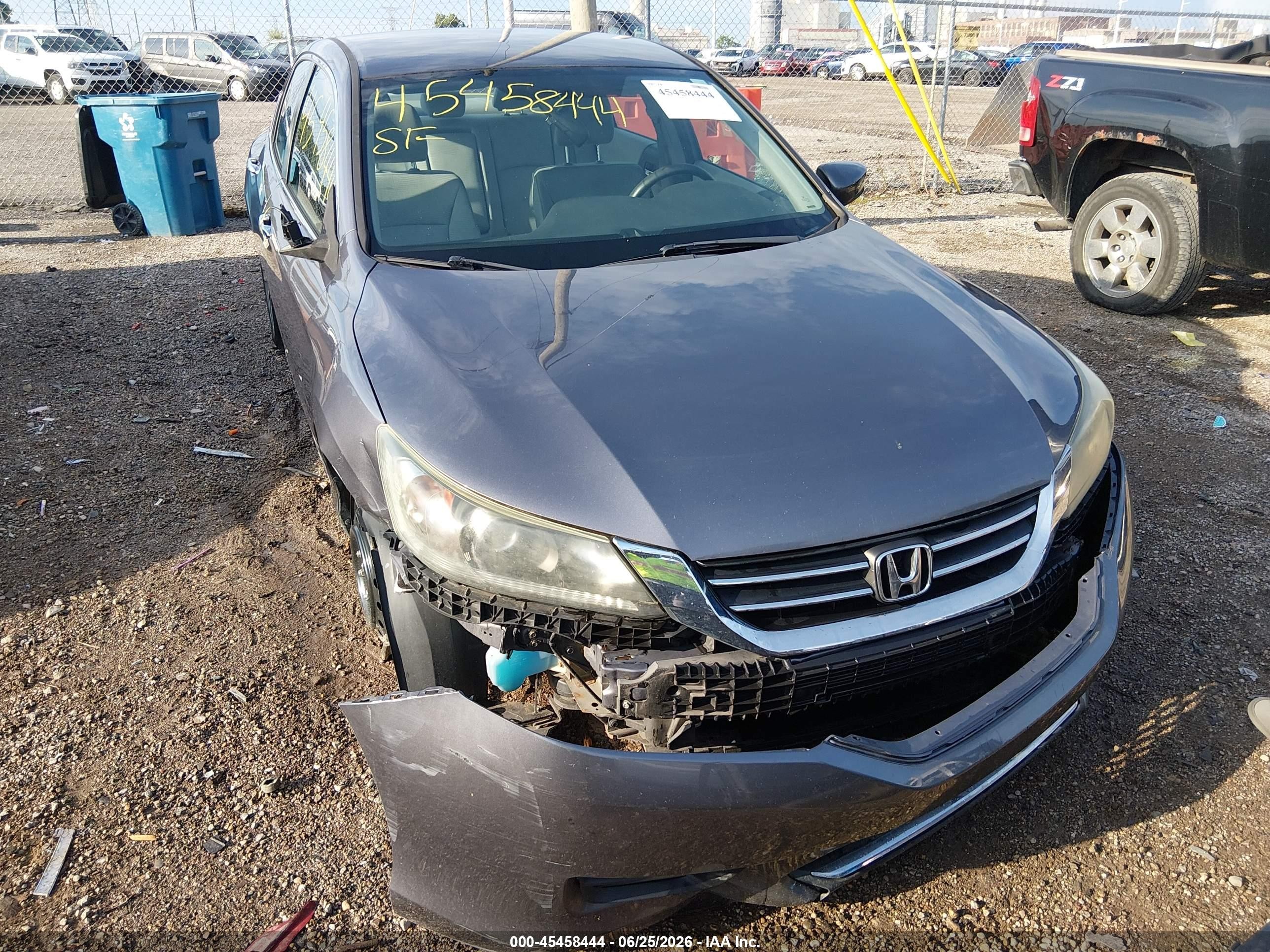 2014 Honda Accord Lx Gray vin: 1HGCR2F35EA288049