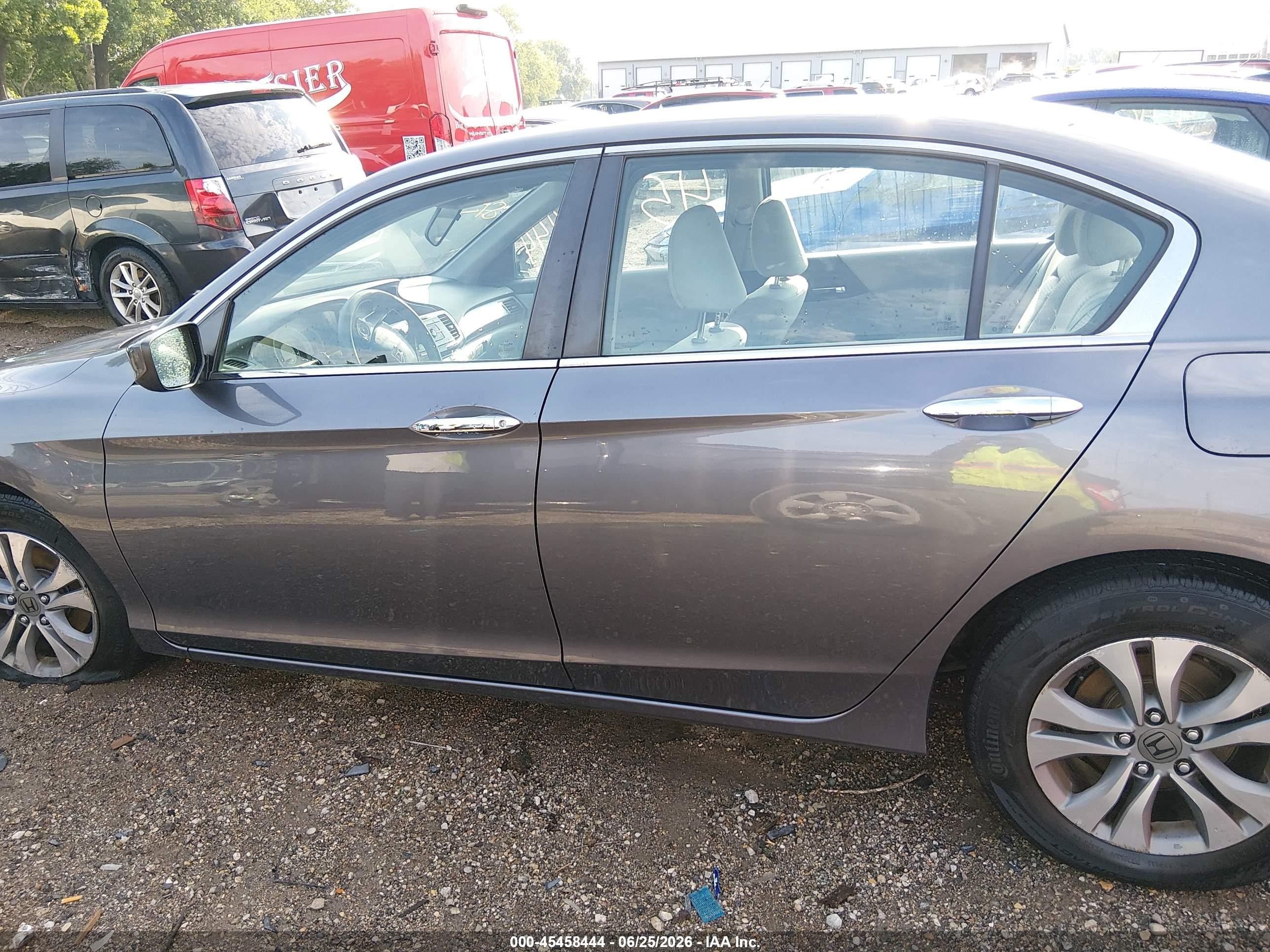 2014 Honda Accord Lx Gray vin: 1HGCR2F35EA288049