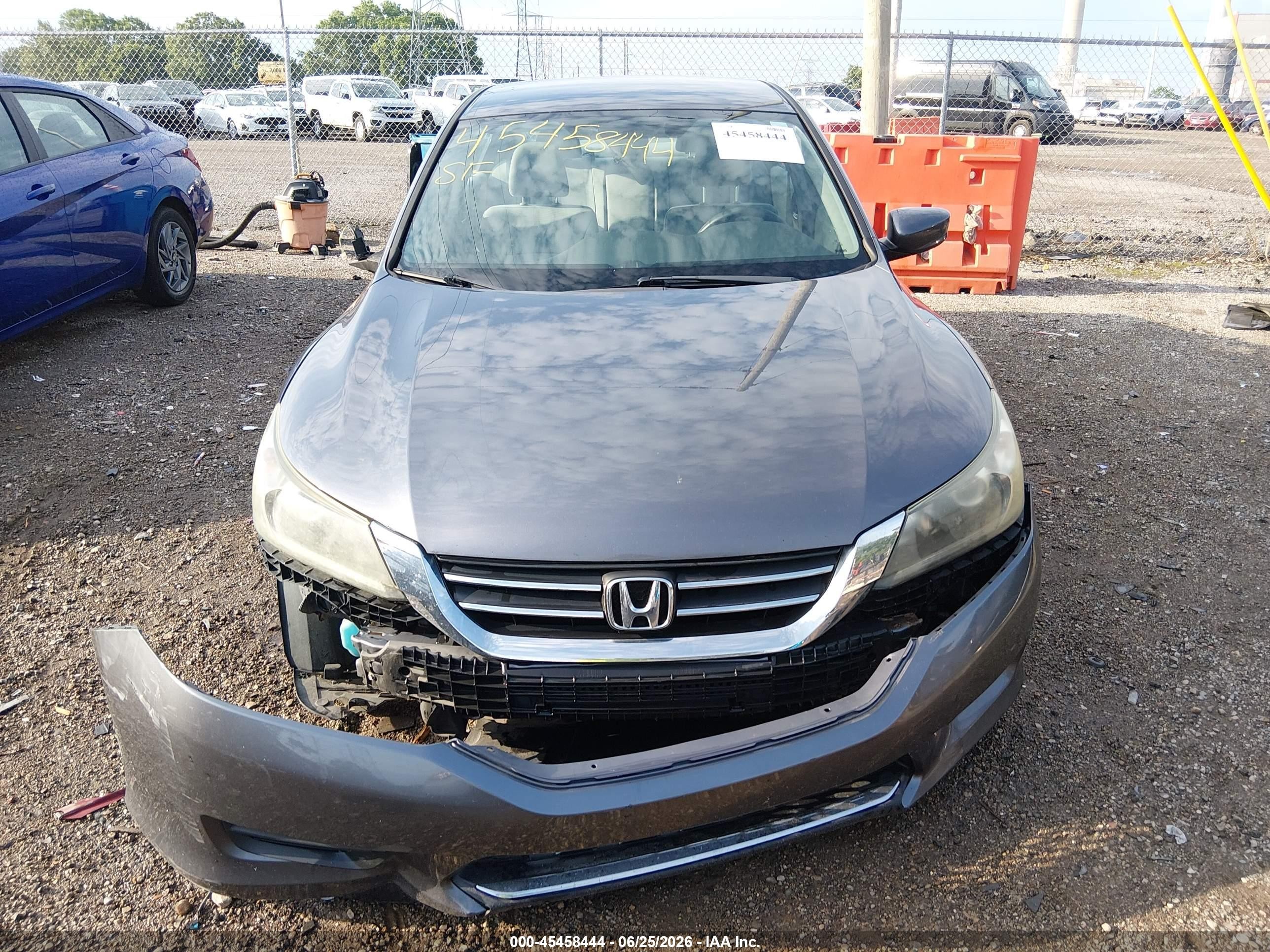 2014 Honda Accord Lx Gray vin: 1HGCR2F35EA288049