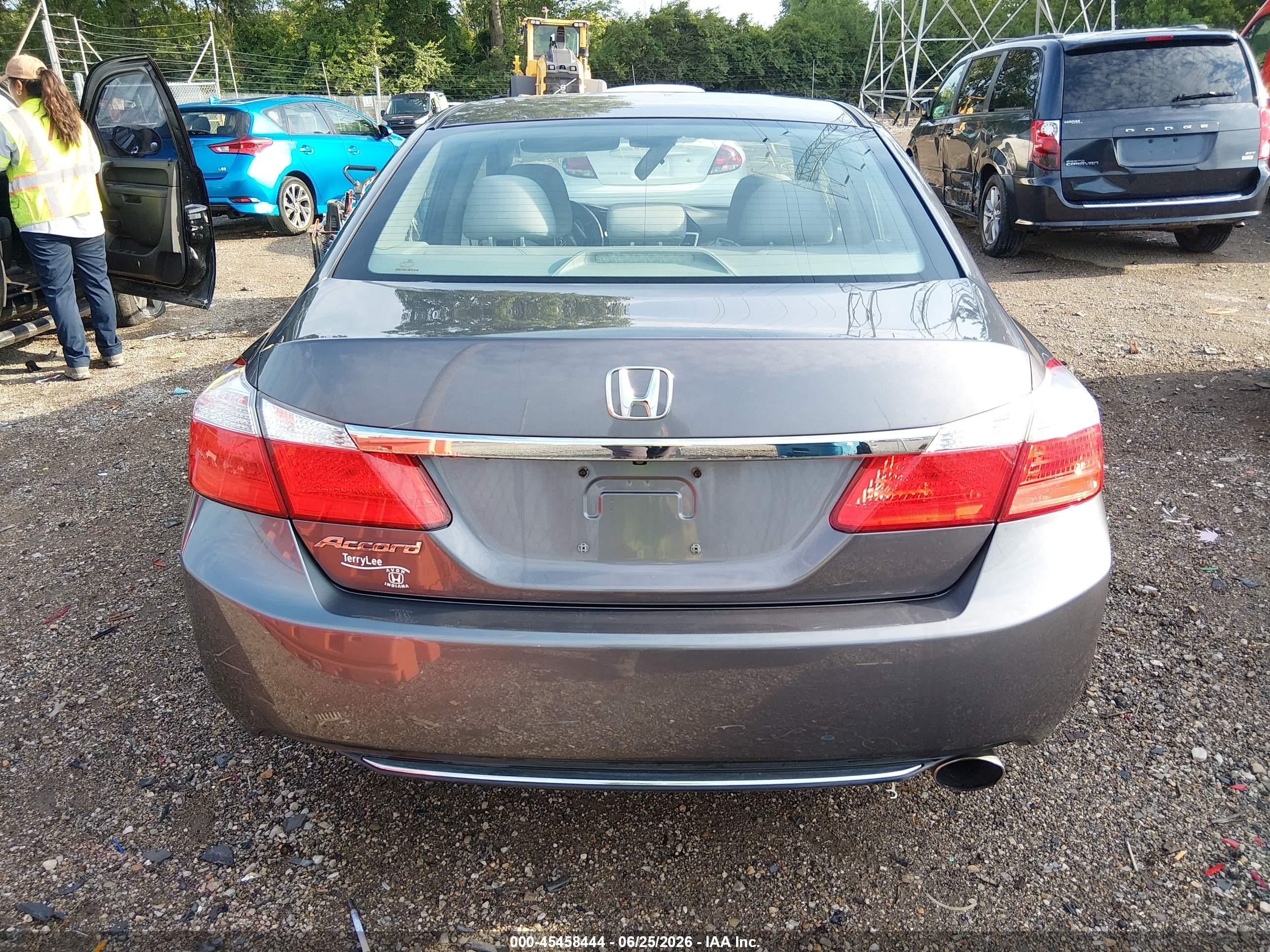 2014 Honda Accord Lx Gray vin: 1HGCR2F35EA288049