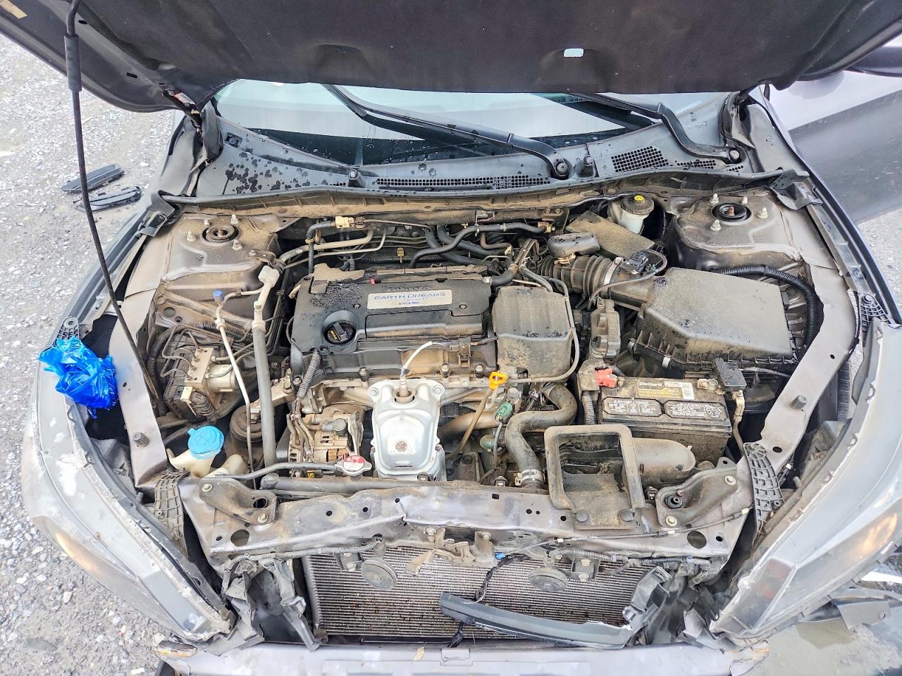 2014 Honda Accord Lx Gray vin: 1HGCR2F35EA305562